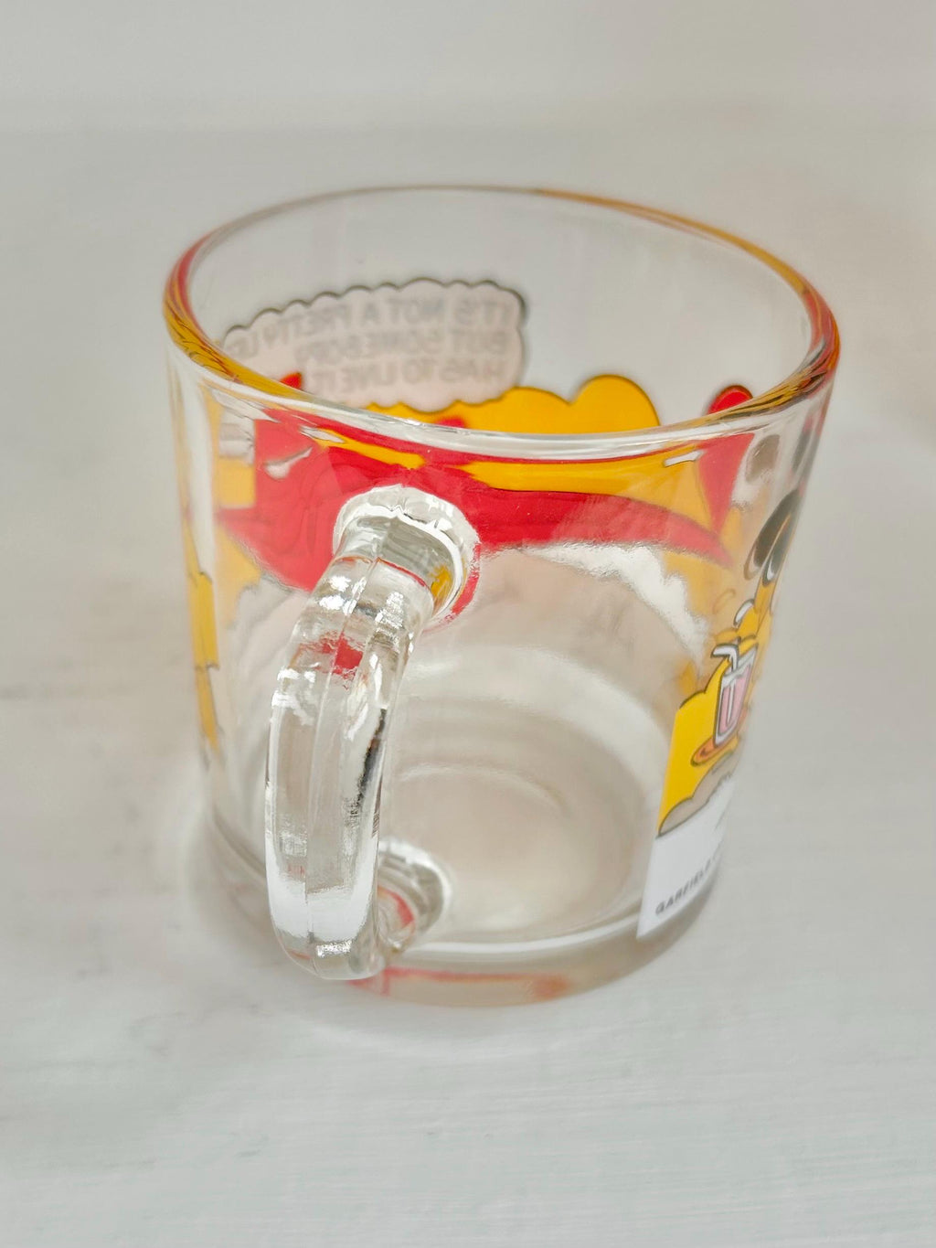 Vintage 1978 Garfield McDonald's Mug: Jim Davis Comic Art Glass Cup