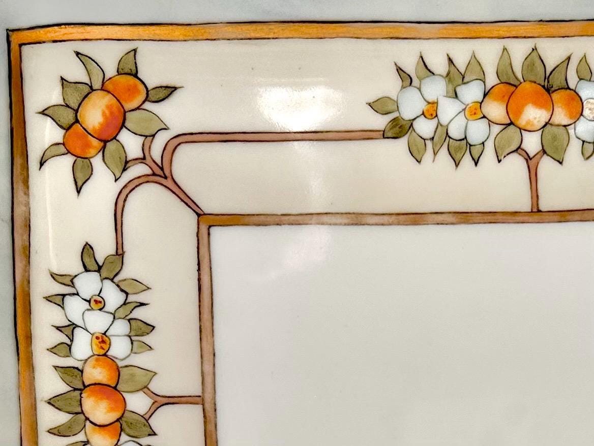 Vintage Porcelain Hand-painted Tray, Bavaria