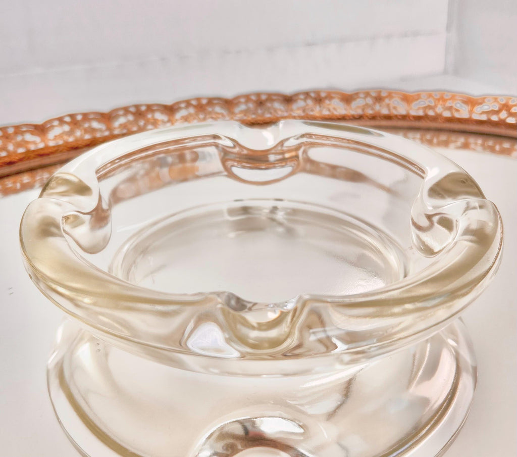 Vintage Glass Ashtrays - Choose from Amber, Clear, Smoke Glass - Collectible Mid Century Tobacciana