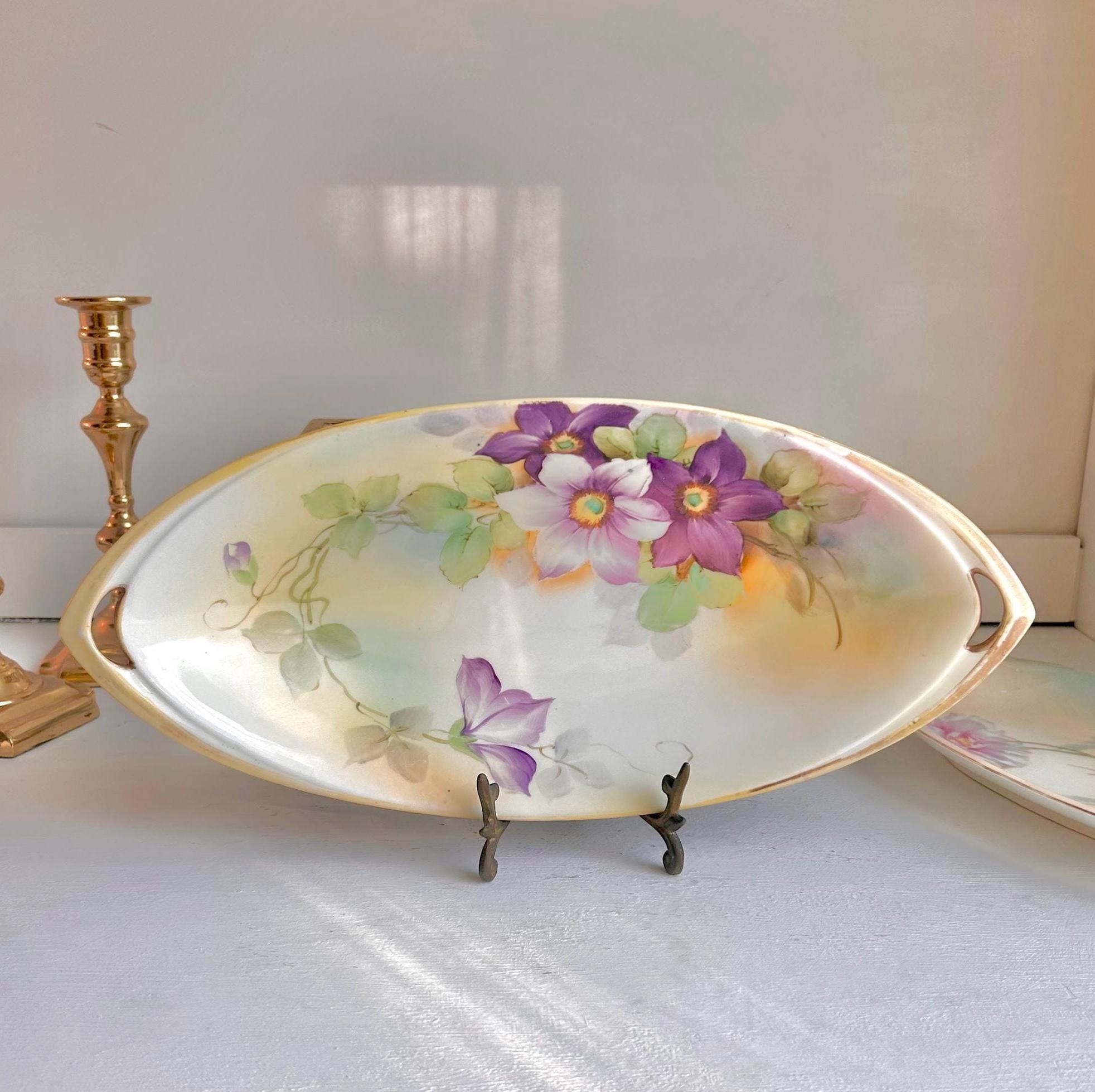 Vintage Noritake Floral Dish: Hand-Painted Porcelain Bowl, Japan