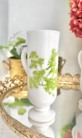 Vintage AVON Milk Glass Demitasse Cups with Colonial Toile
