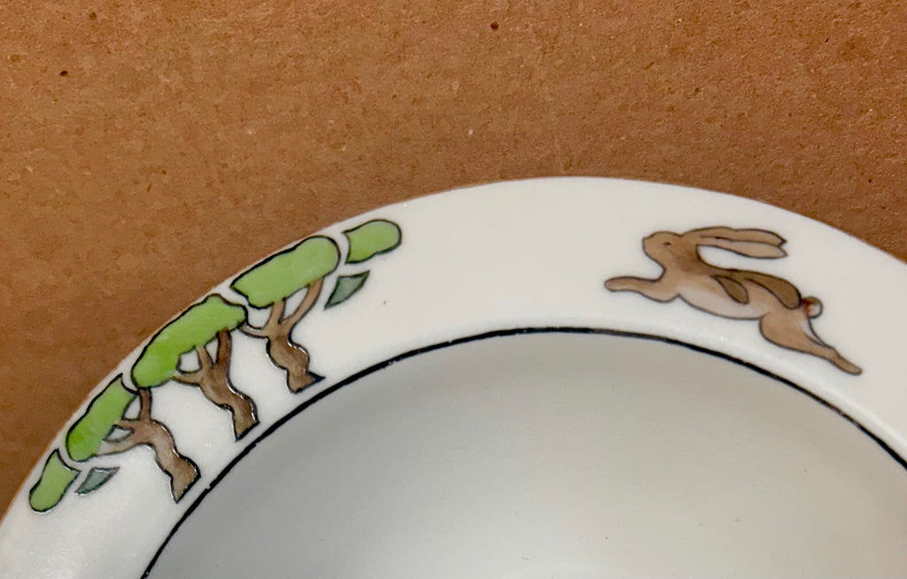 Antique Handpainted Krautheim Porcelain Bowl and Plate