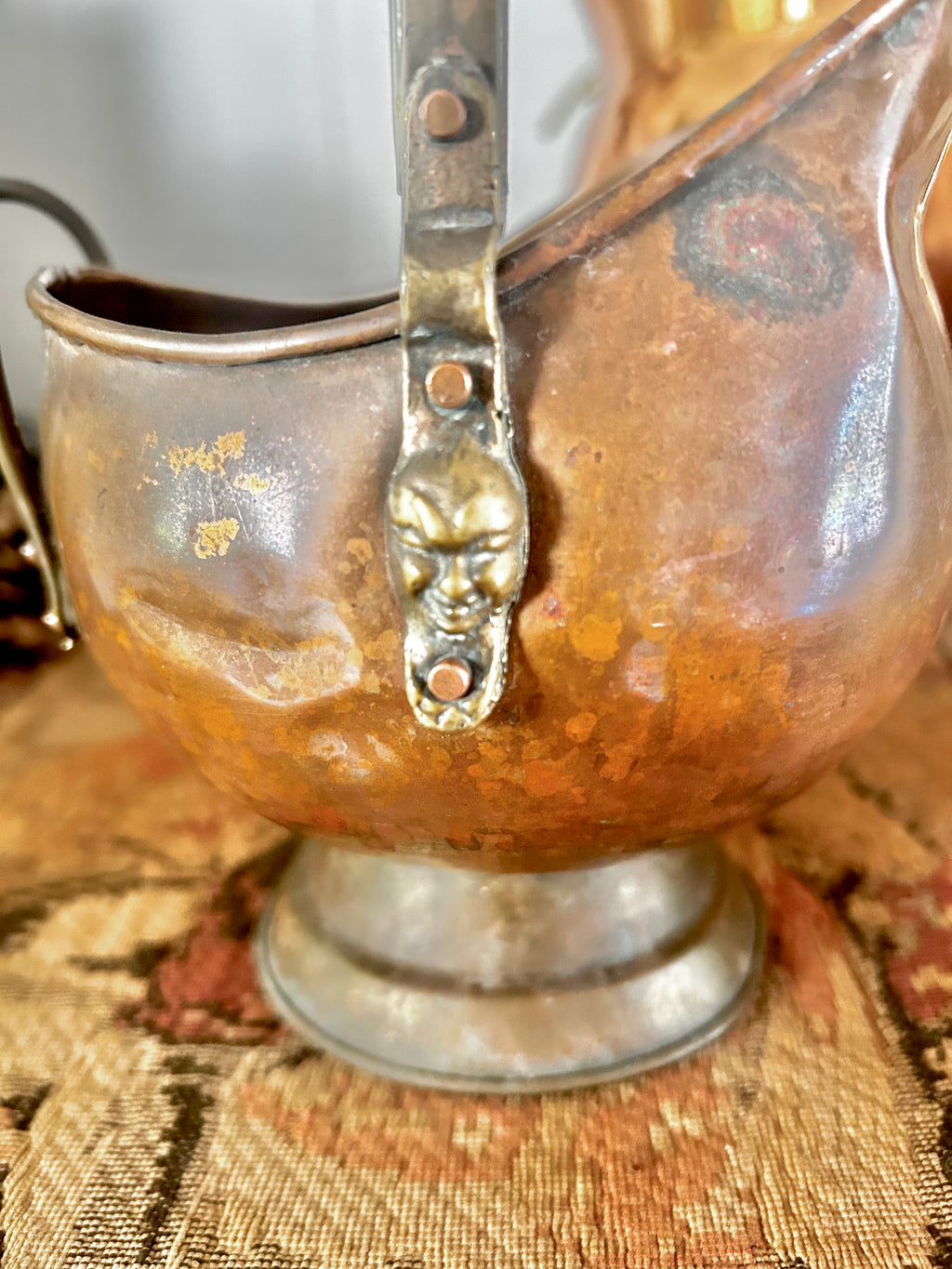 Vintage Copper and Brass Scuttles
