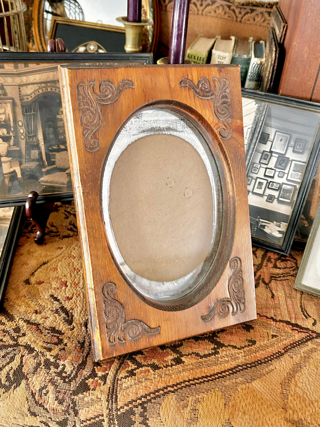 Vintage Wooden Portrait Frame