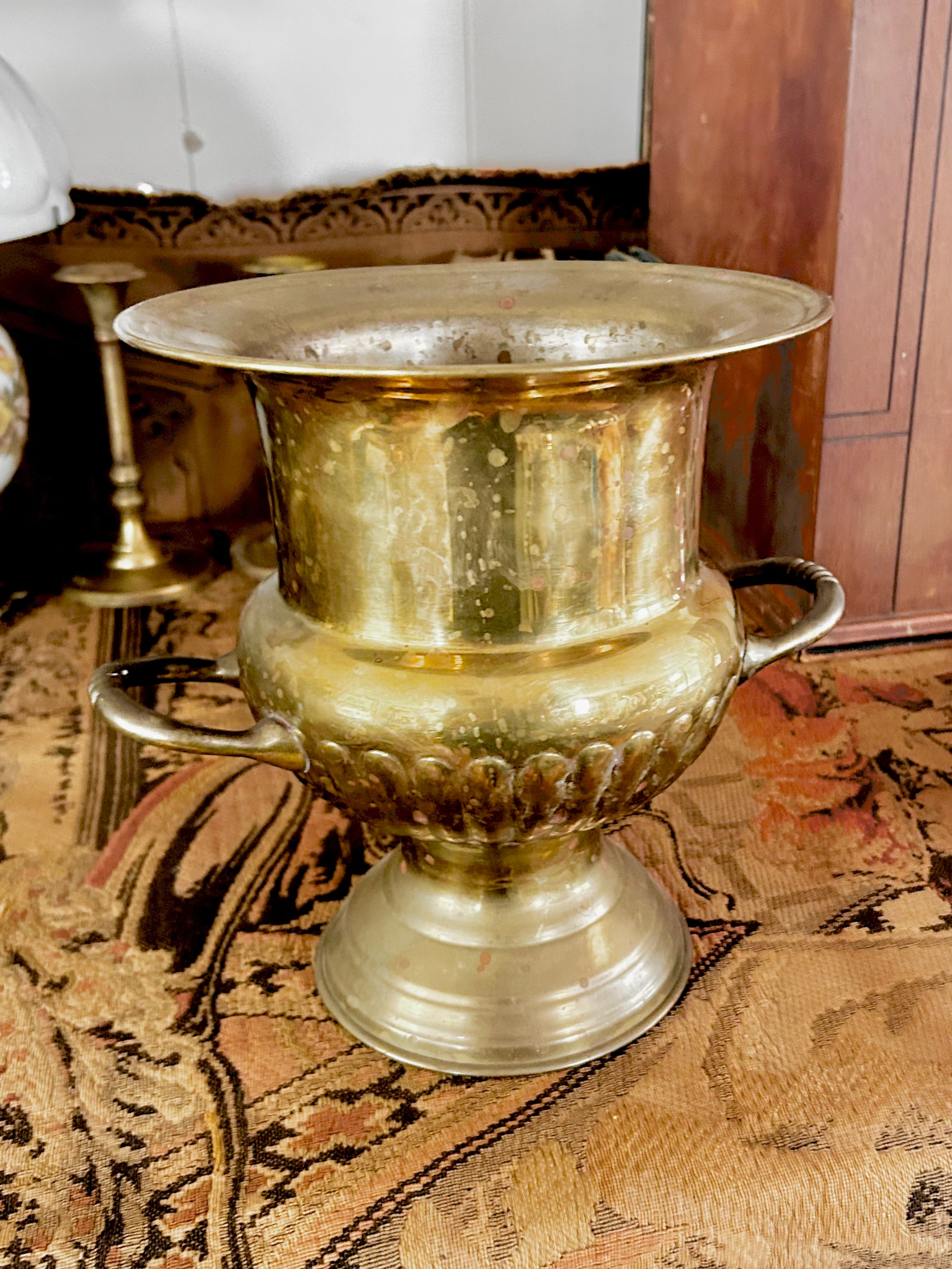 Vintage Brass Champagne Bucket