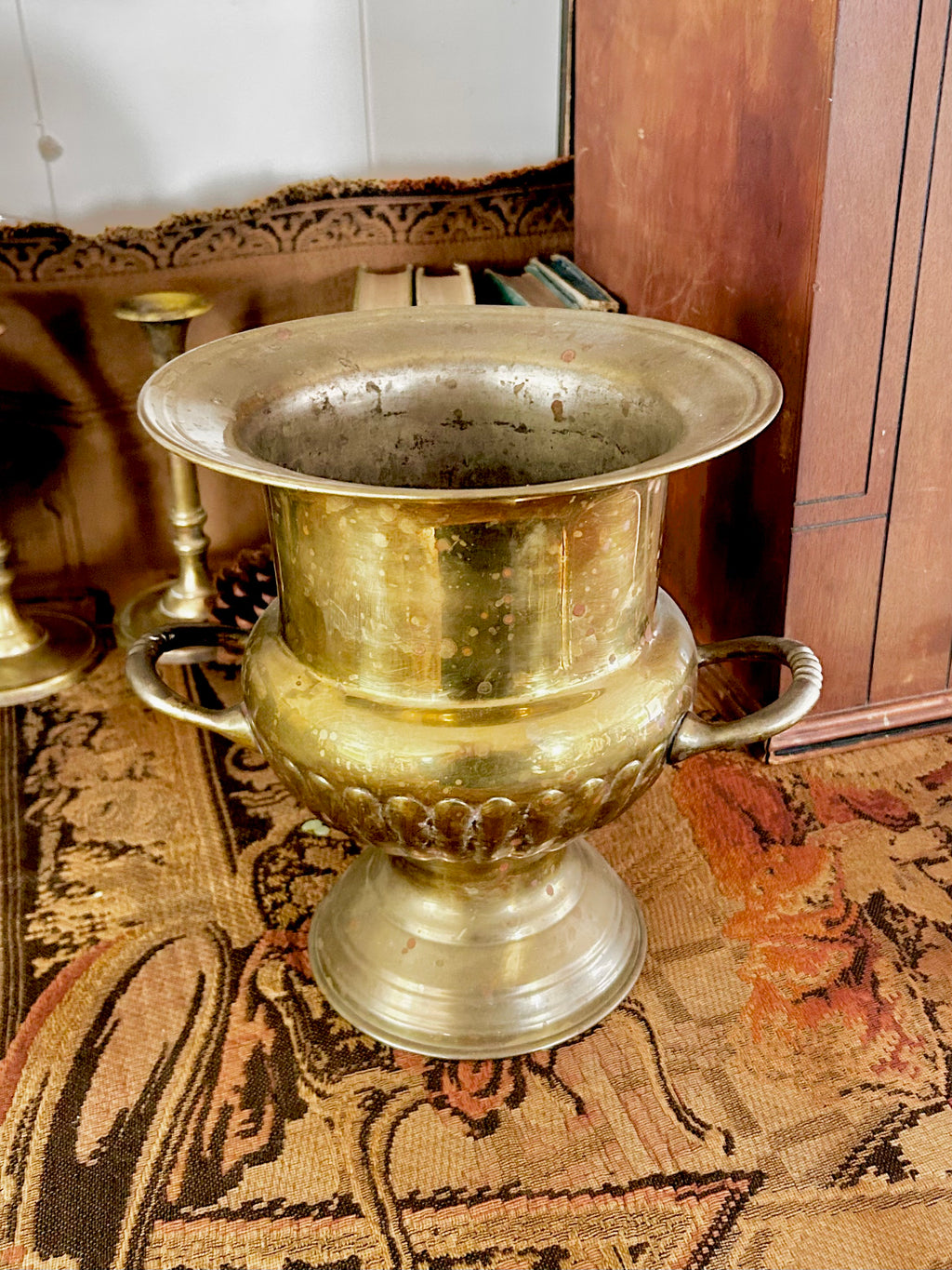 Vintage Brass Champagne Bucket