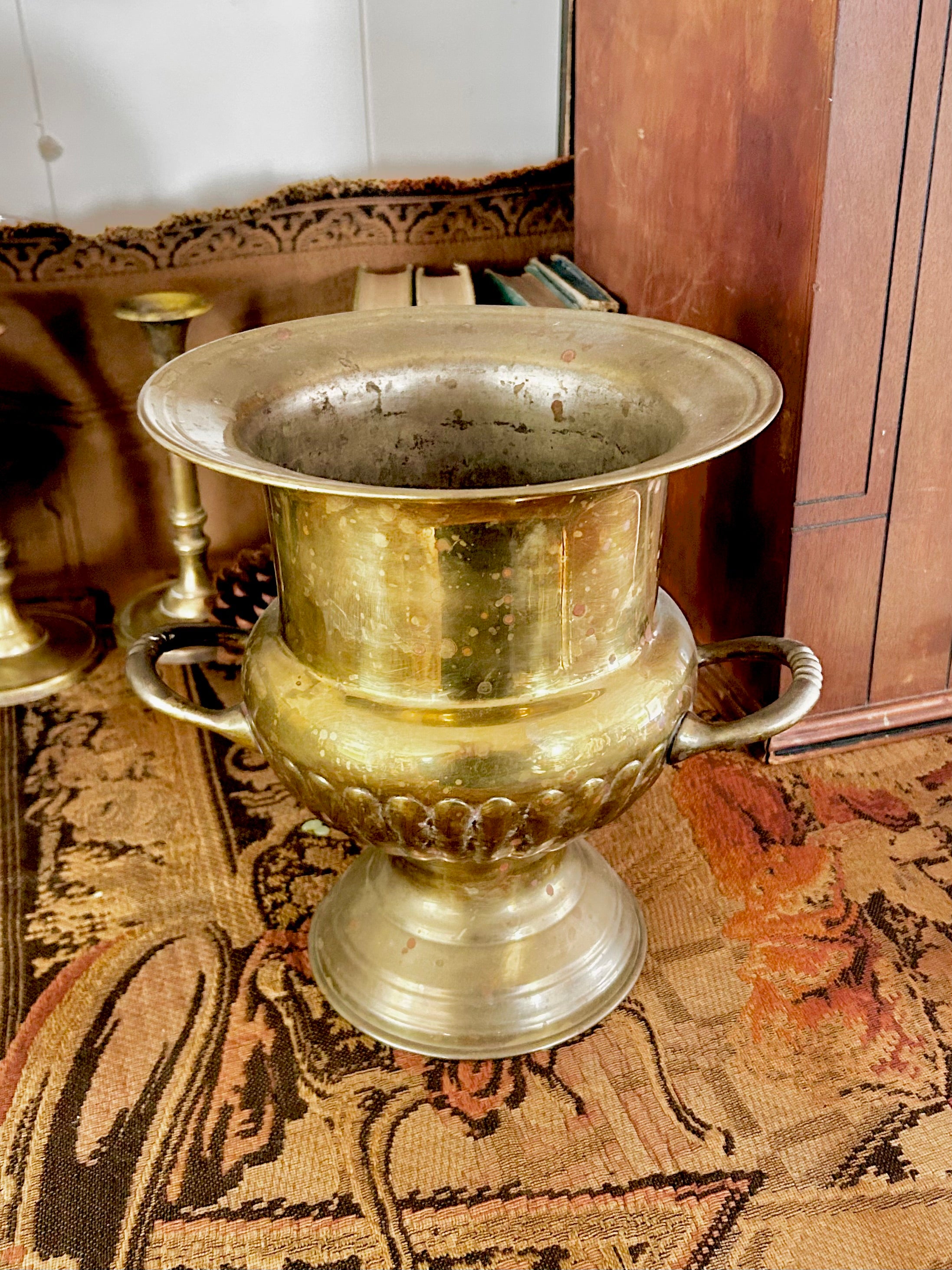 Vintage Brass Champagne Bucket