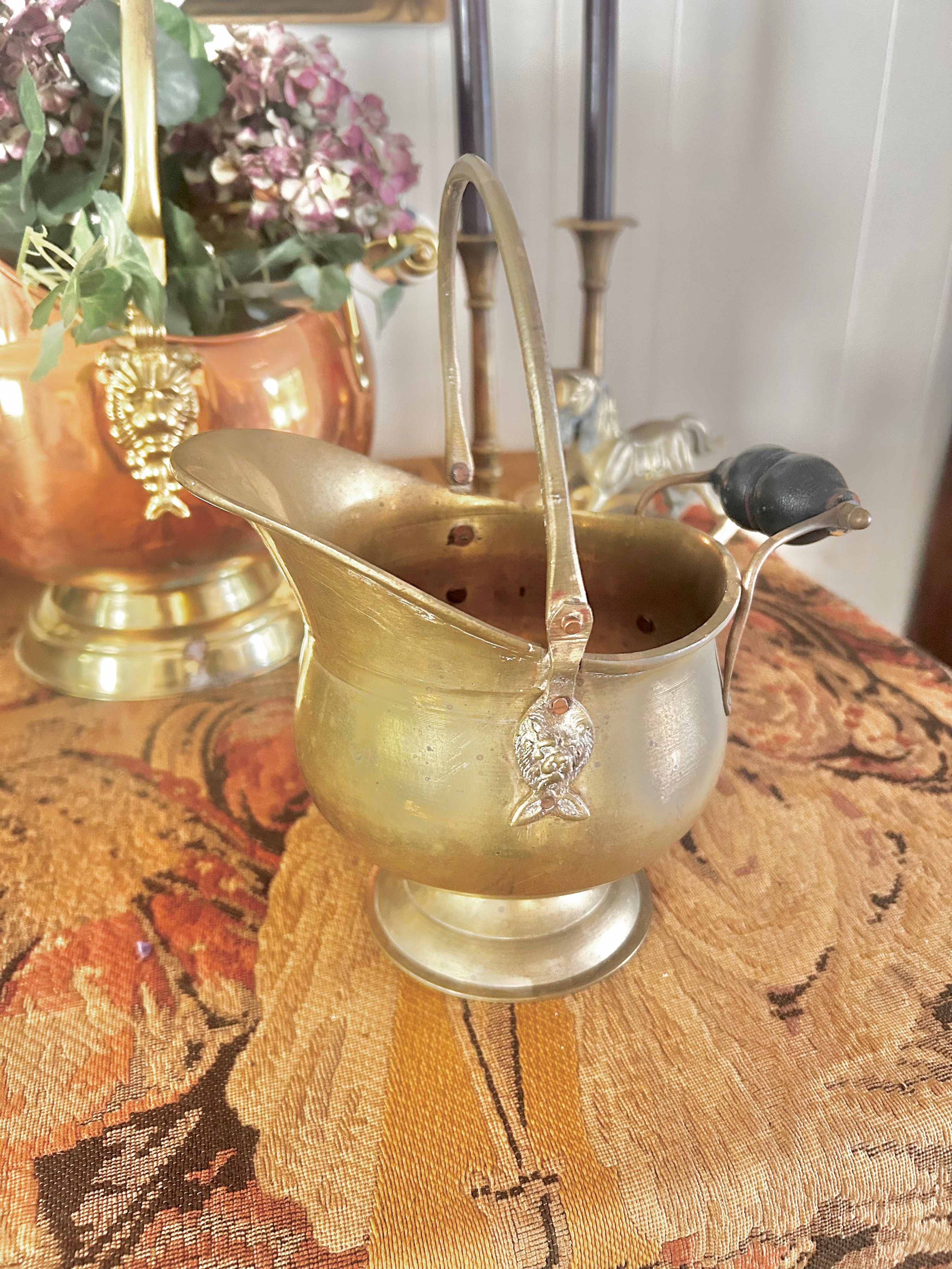 Vintage Copper and Brass Scuttles