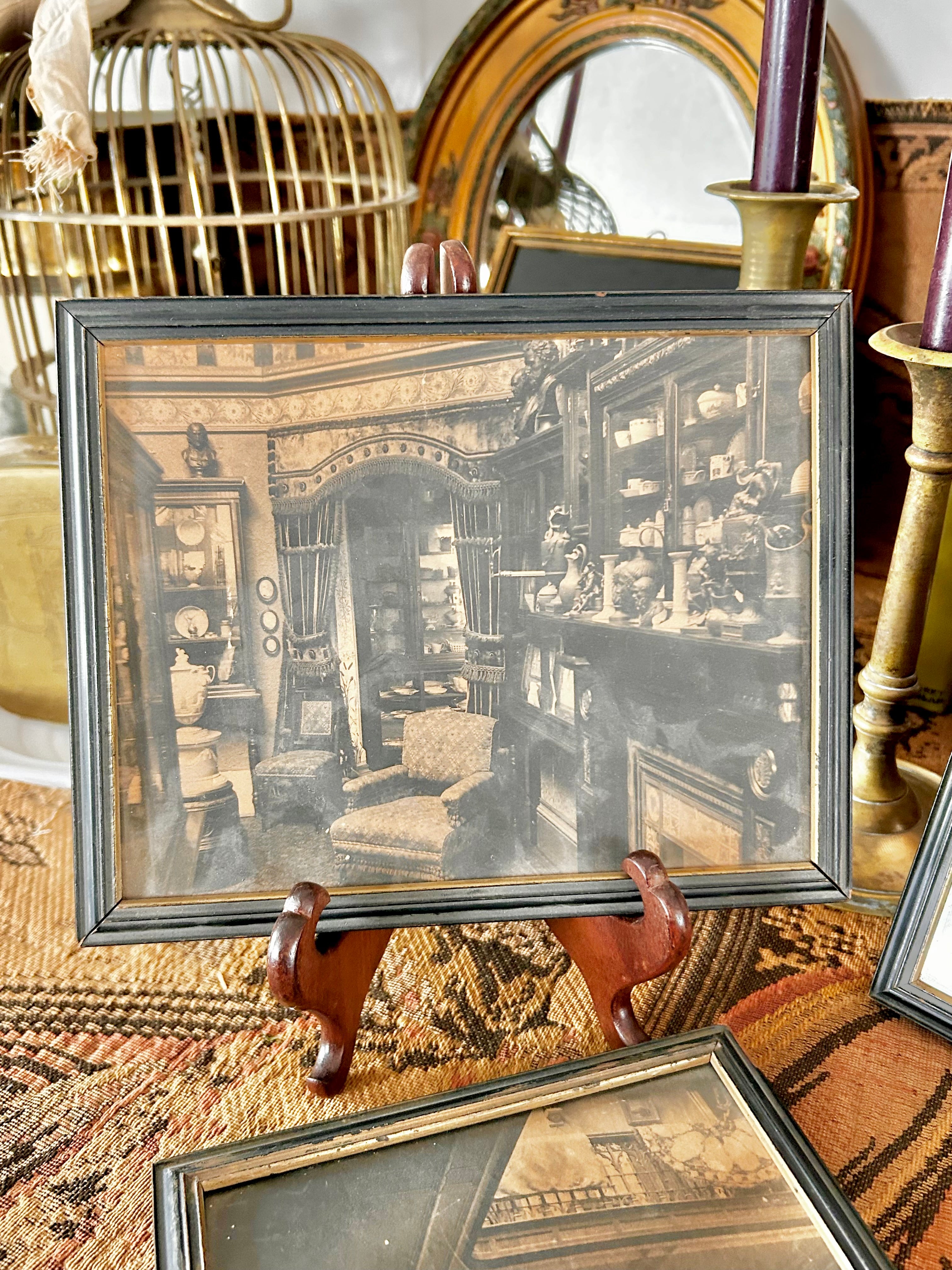 Antique Framed Sepia Photograph