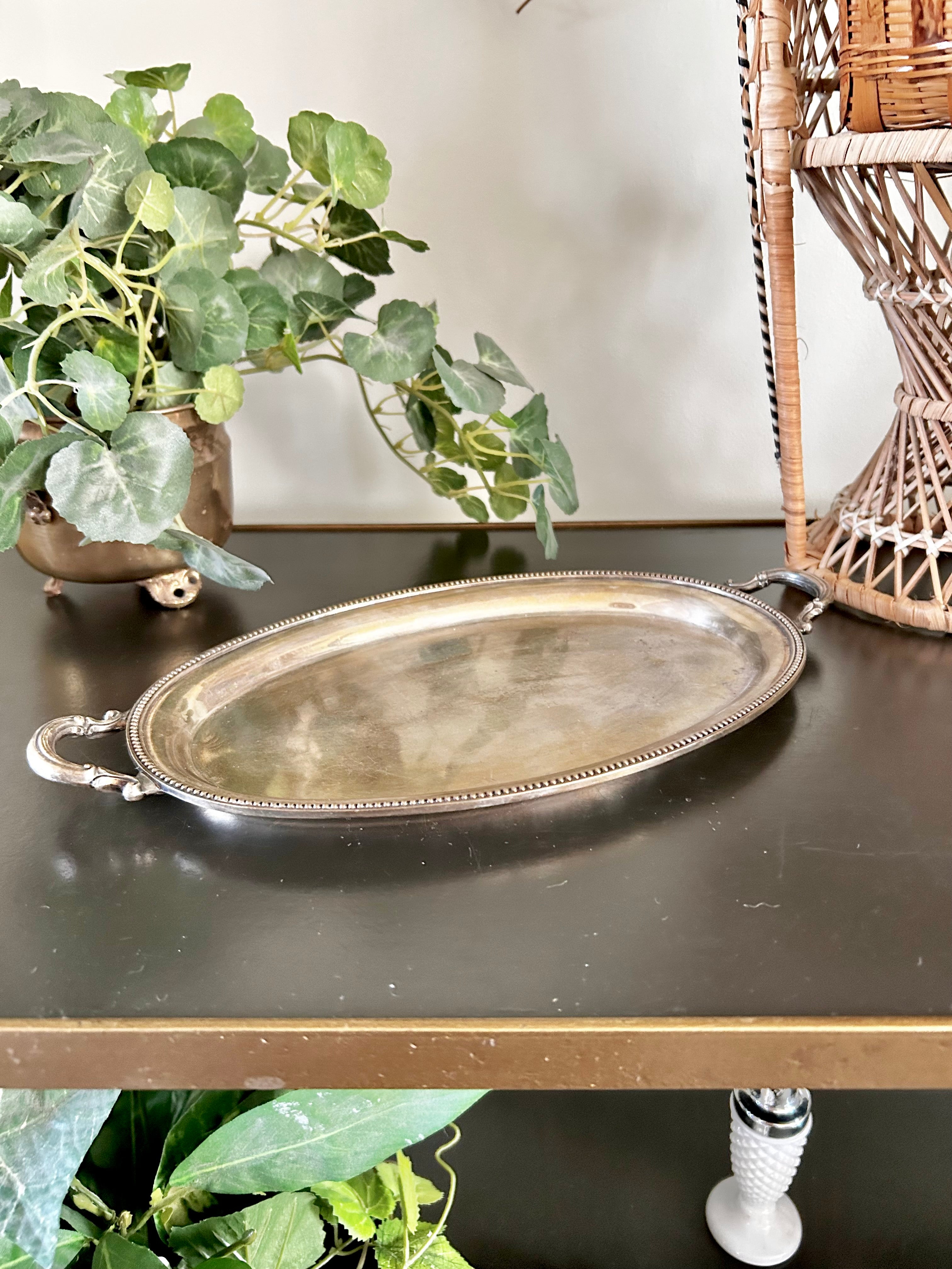 Vintage Silver plate Ronson 11 inch Tray