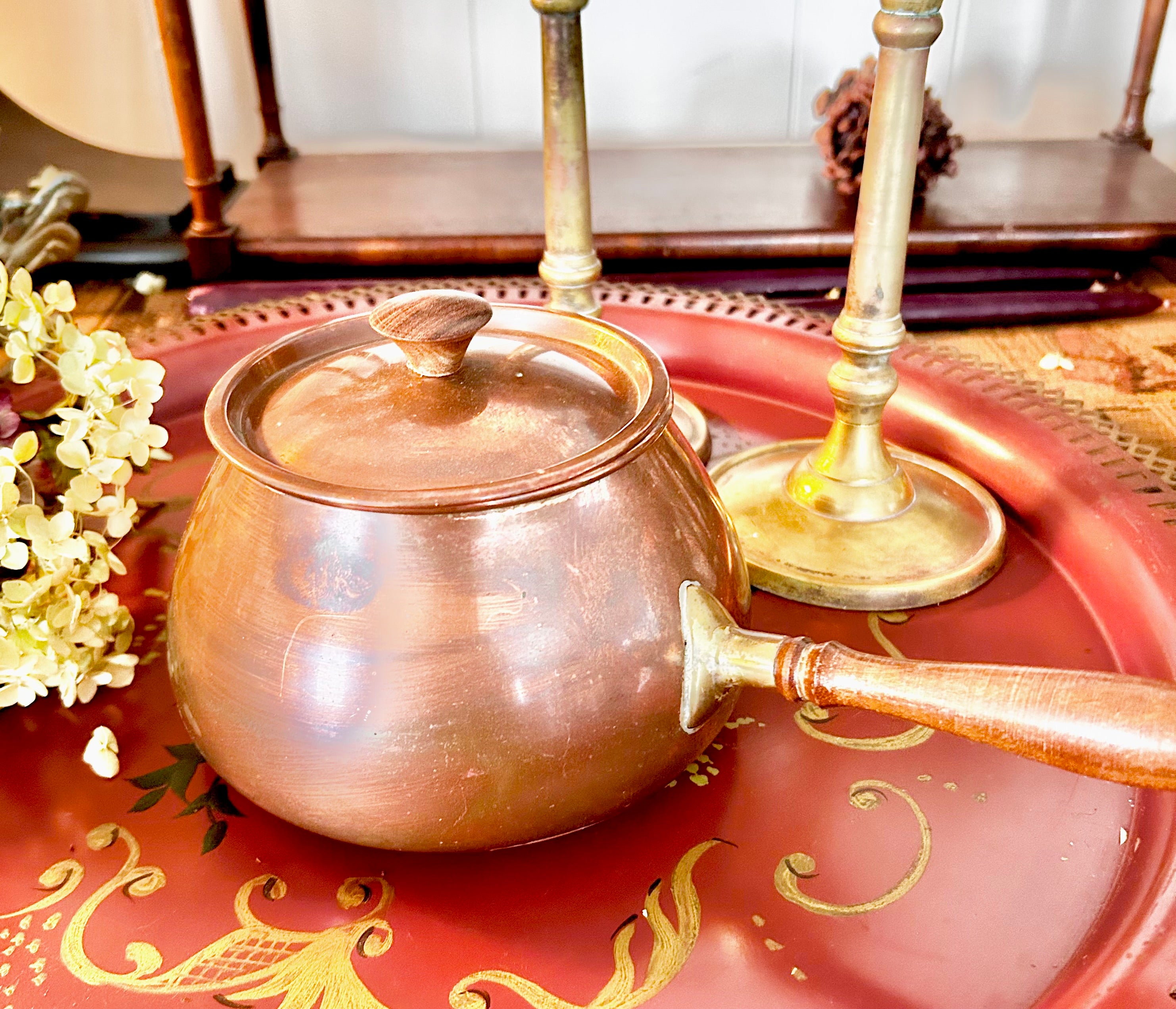Vintage Tagus Copper Saucepan