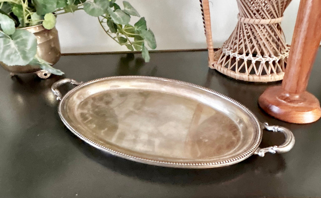 Vintage Silver plate Ronson 11 inch Tray