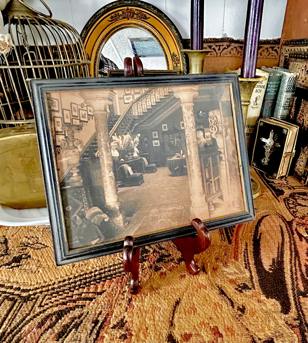 Antique Framed Sepia Photograph