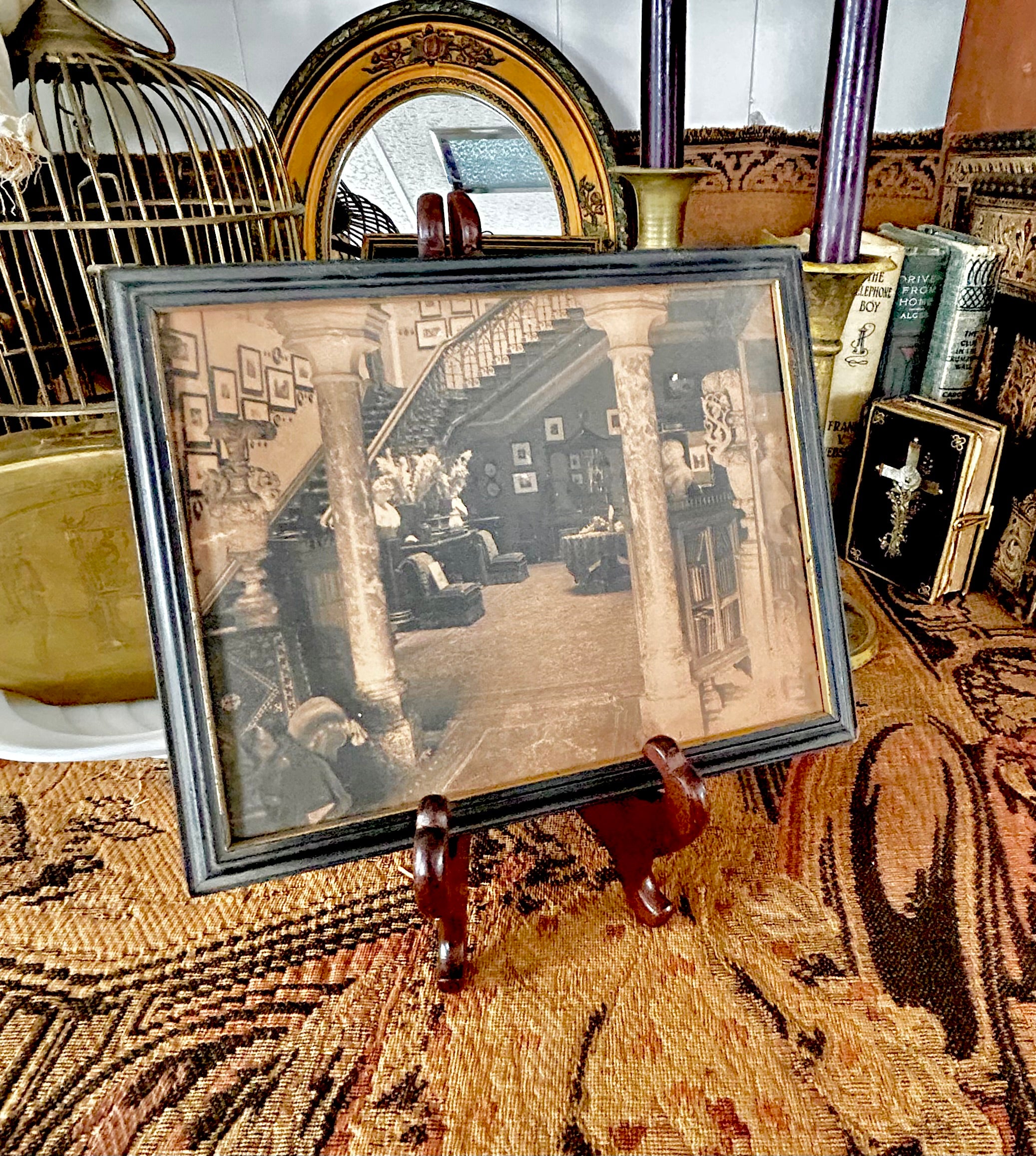 Antique Framed Sepia Photograph