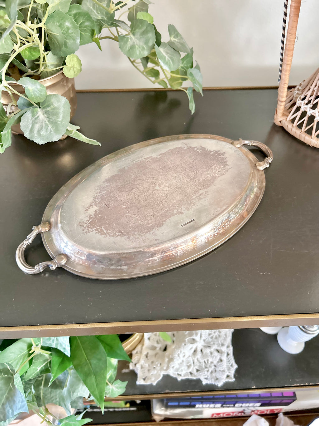 Vintage Silver plate Ronson 11 inch Tray