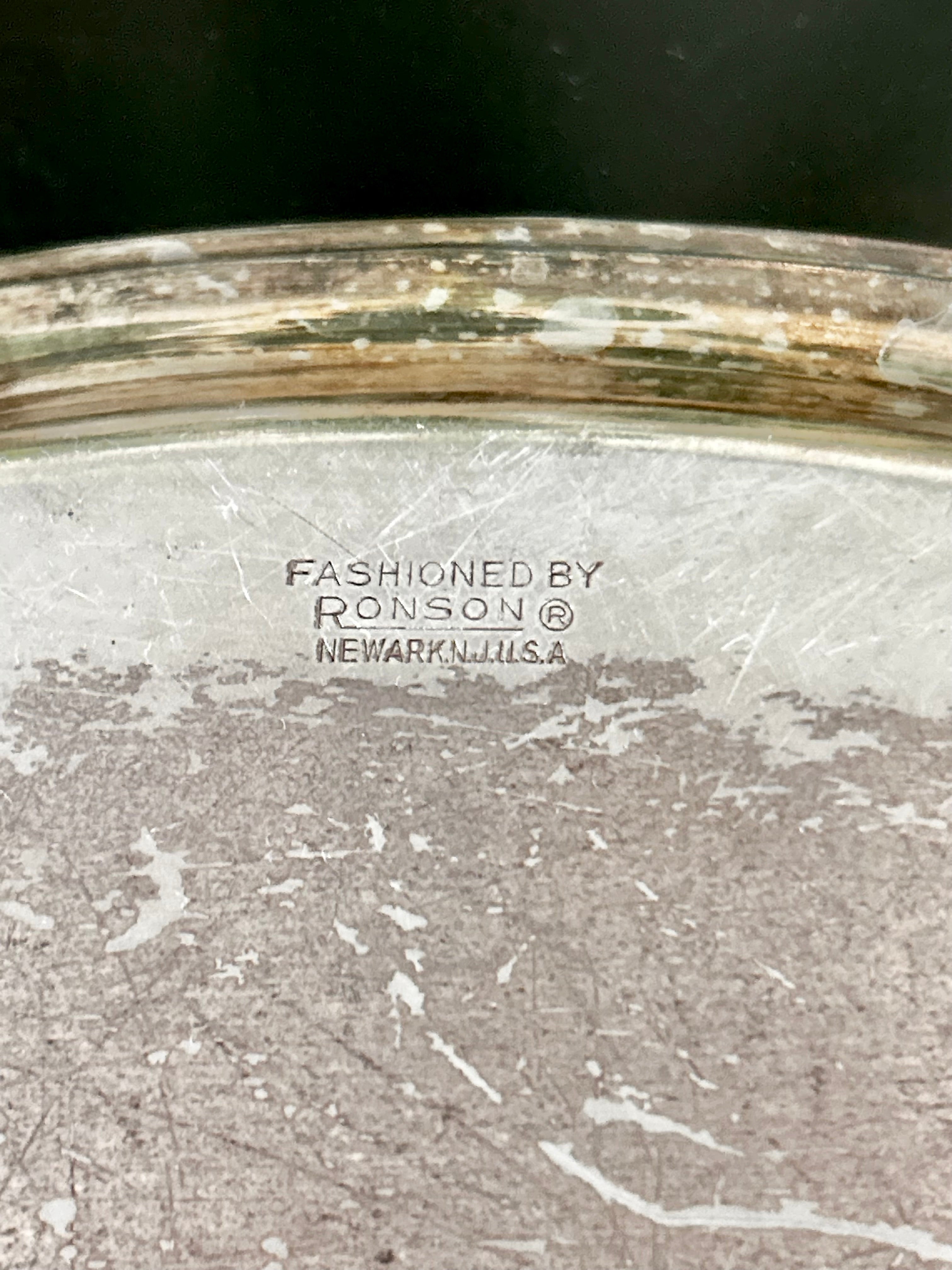Vintage Silver plate Ronson 11 inch Tray