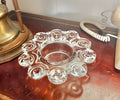 Mid-century Nybro Glass Candleholder