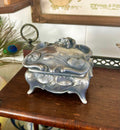 Antique Metal Art Nouveau Trinket Box WB Mfg Co