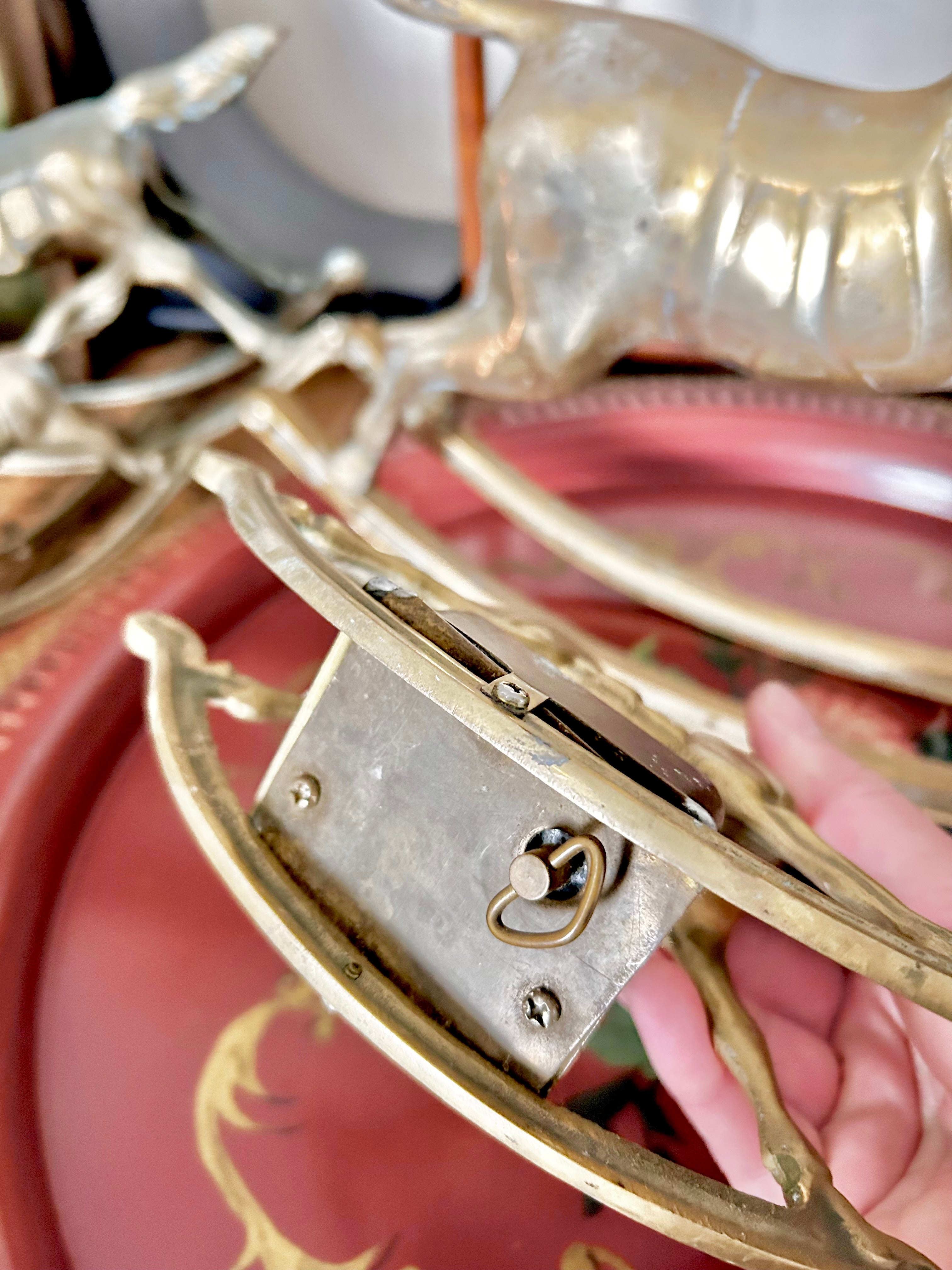 Vintage Solid Brass Rocking Horses