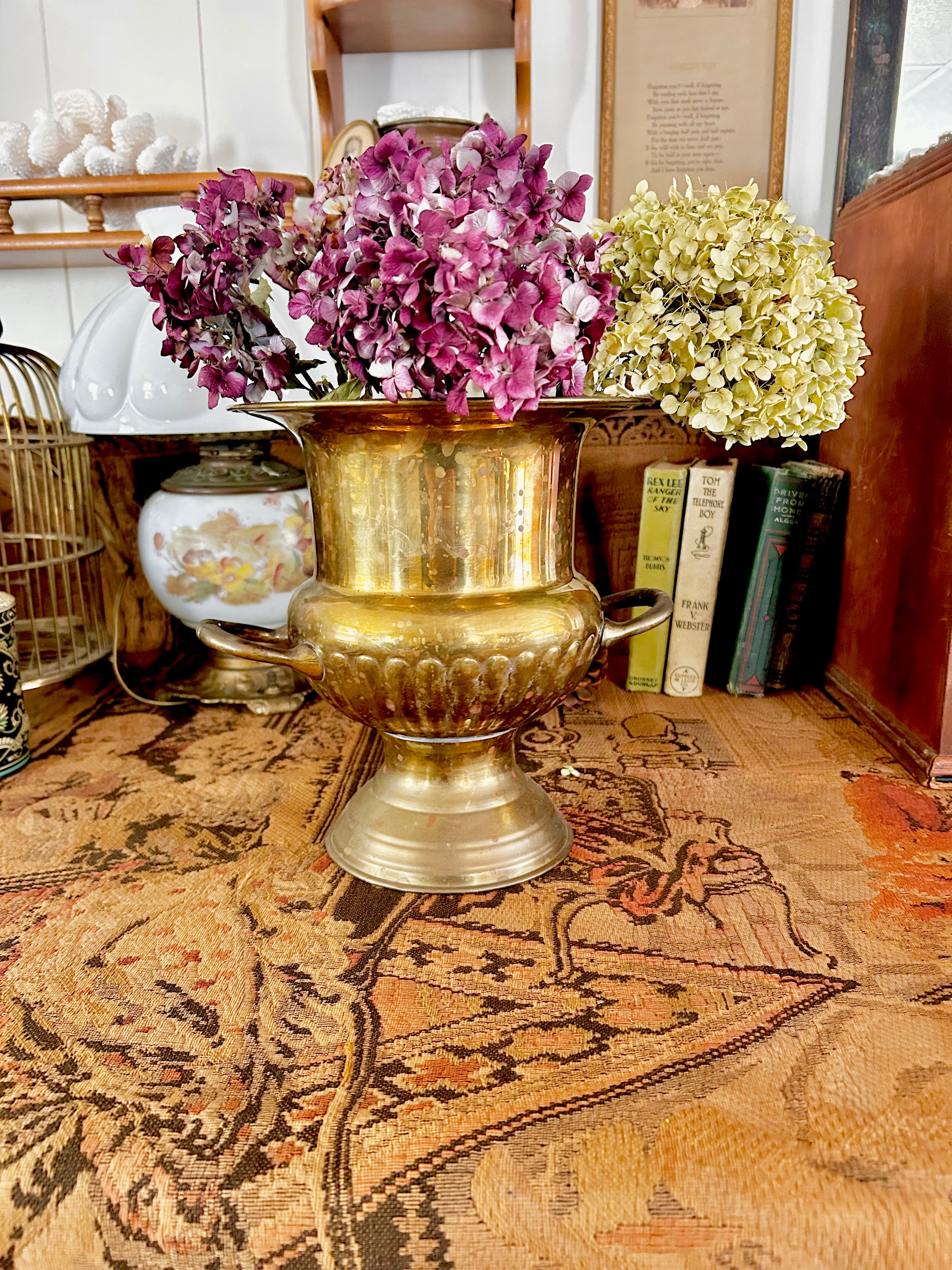 Vintage Brass Champagne Bucket