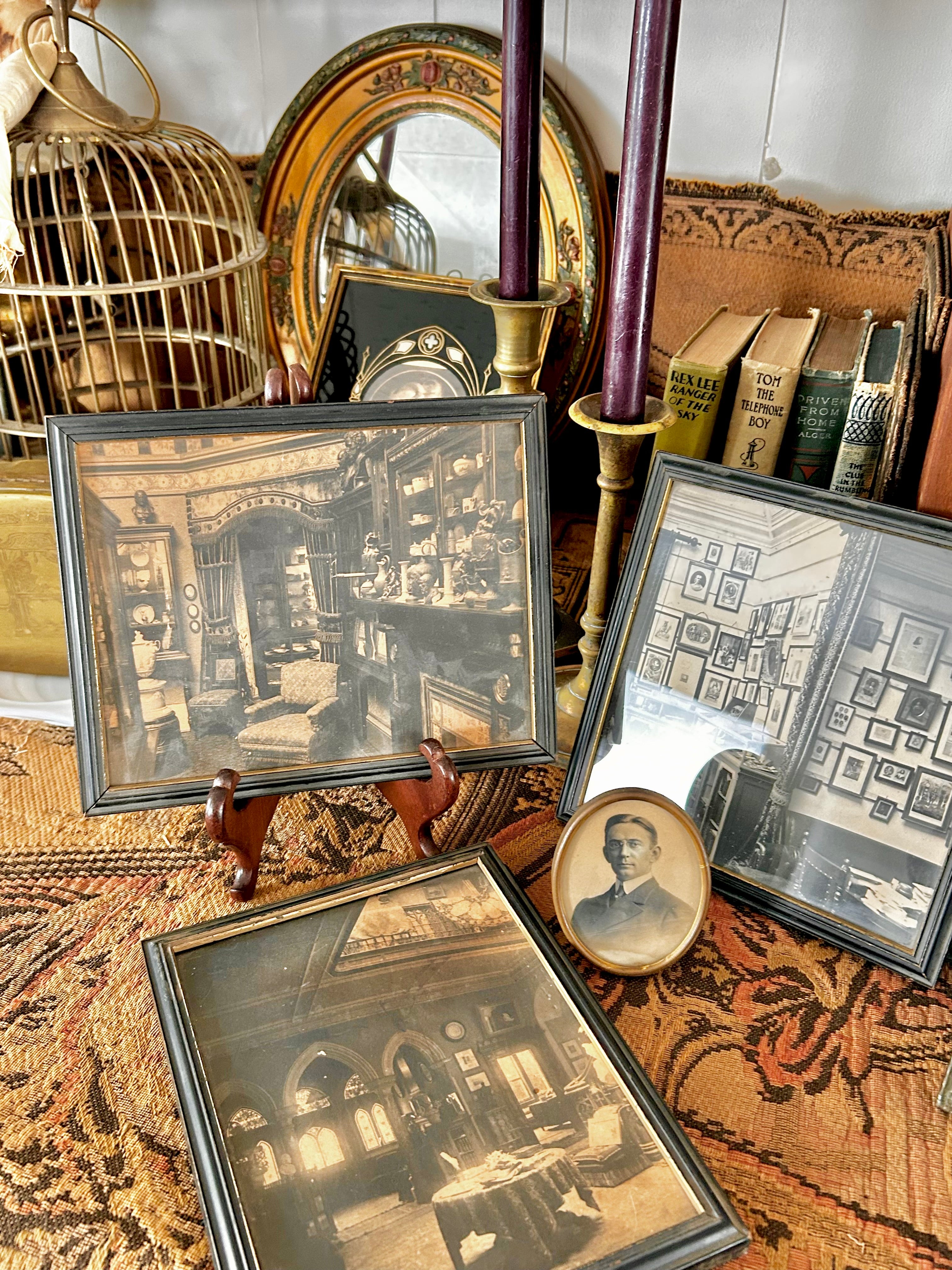 Antique Framed Sepia Photograph