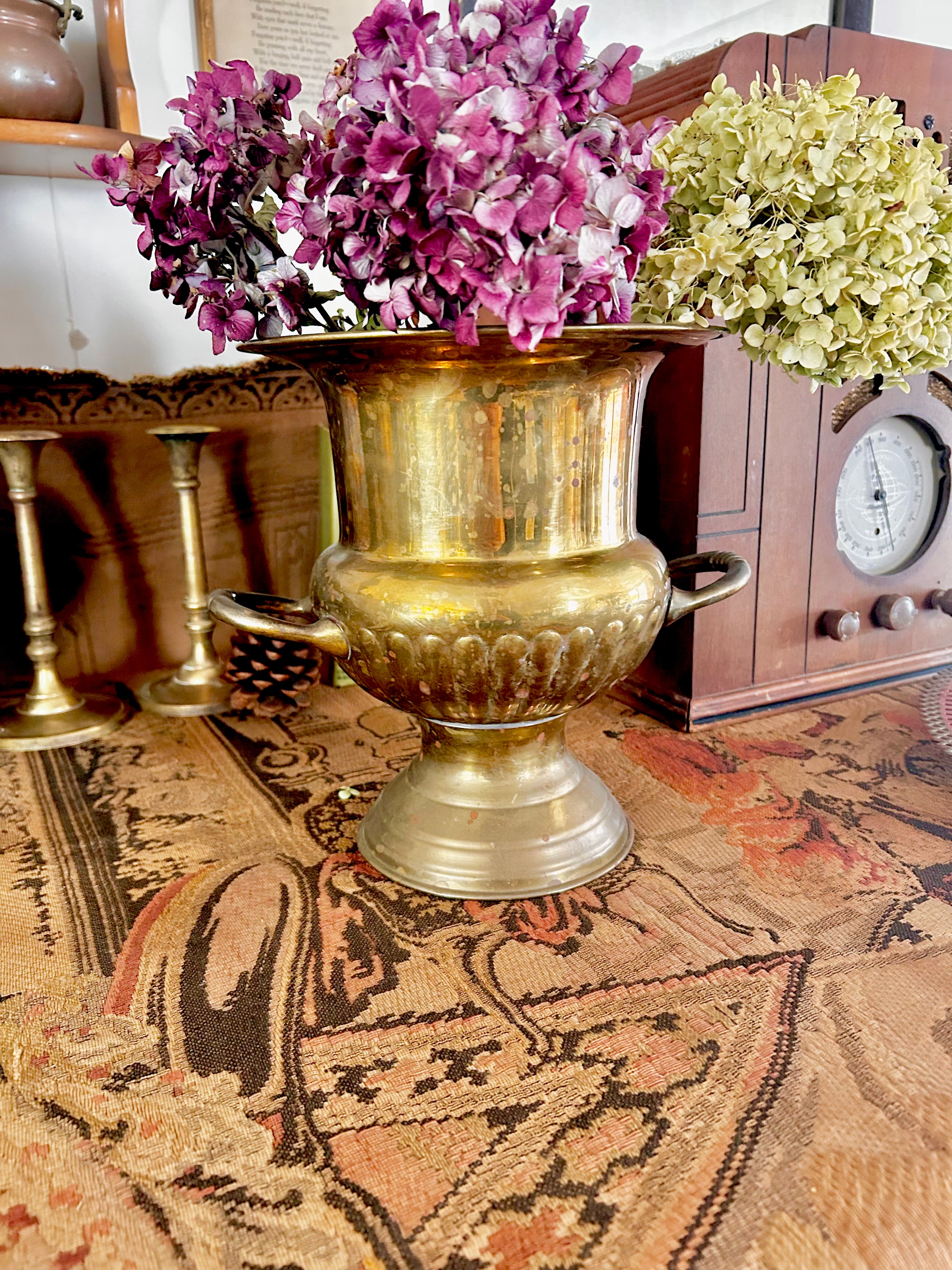 Vintage Brass Champagne Bucket