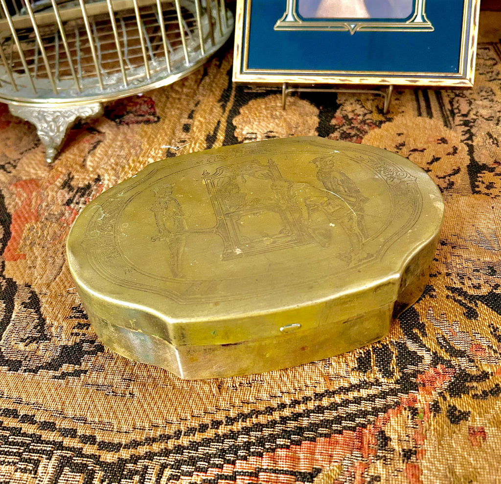 Vintage Shrafft's Boston Hinged Tin