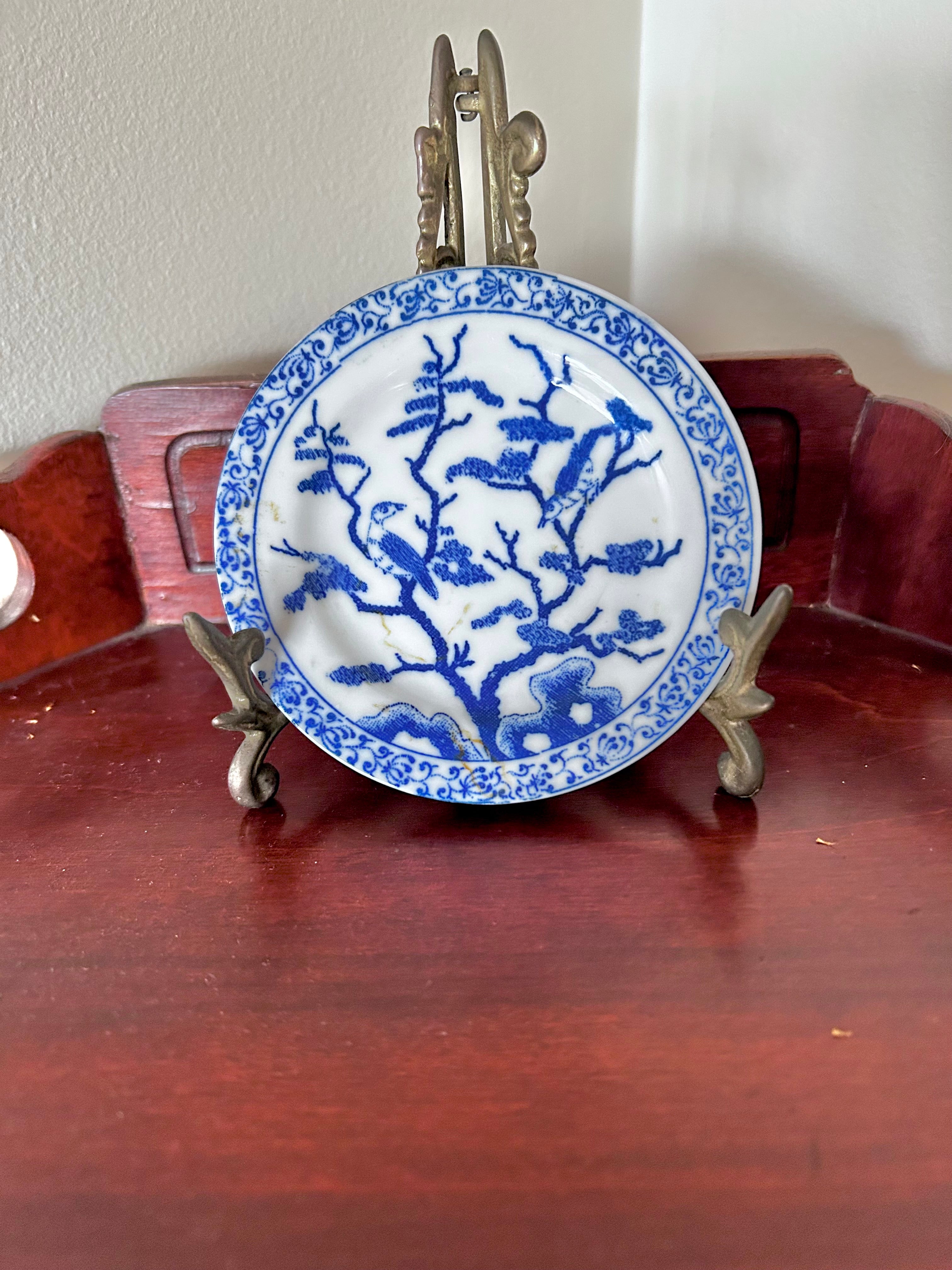 Tiny 4-inch Vintage Japanese Porcelain Plates