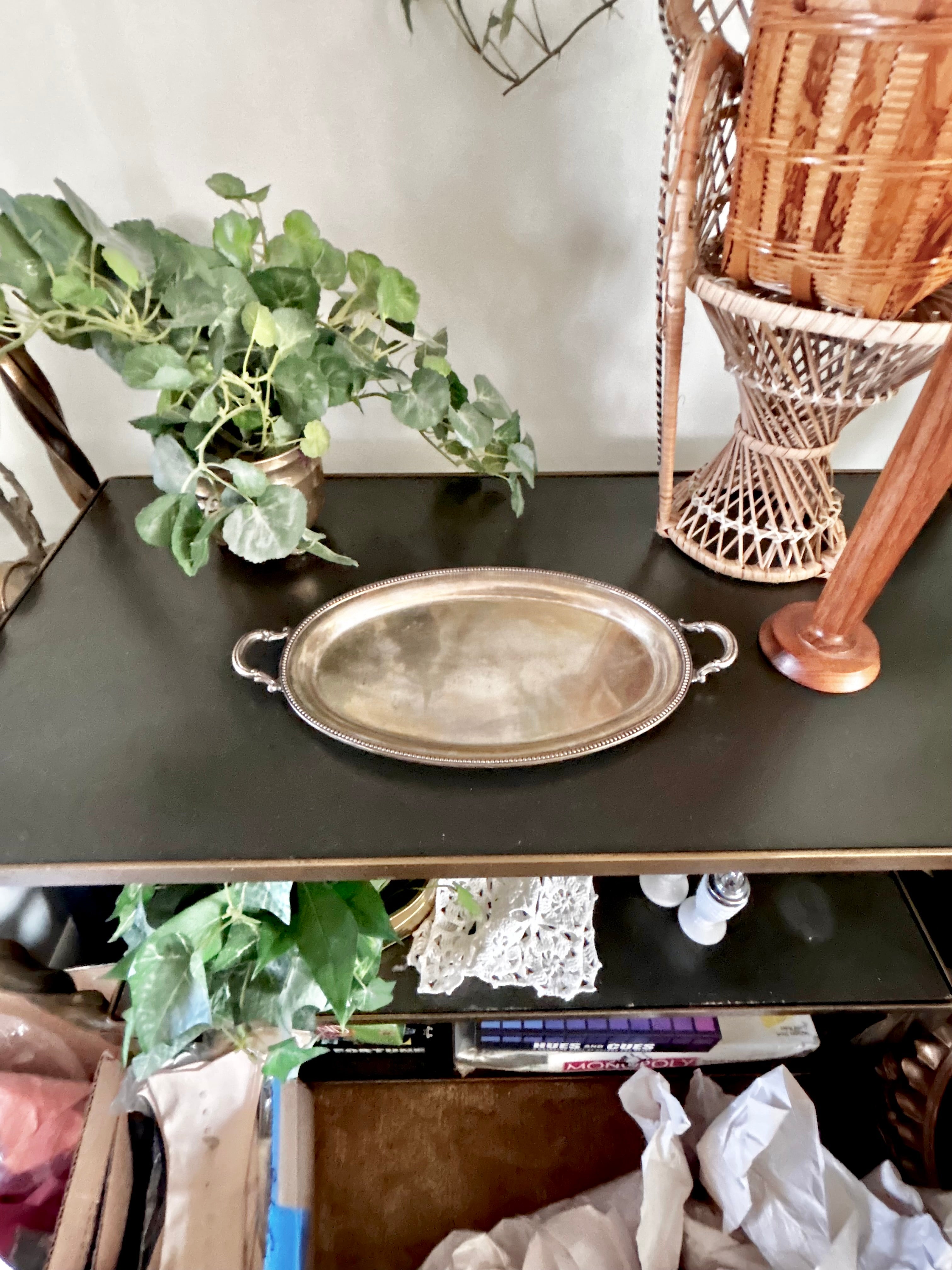 Vintage Silver plate Ronson 11 inch Tray