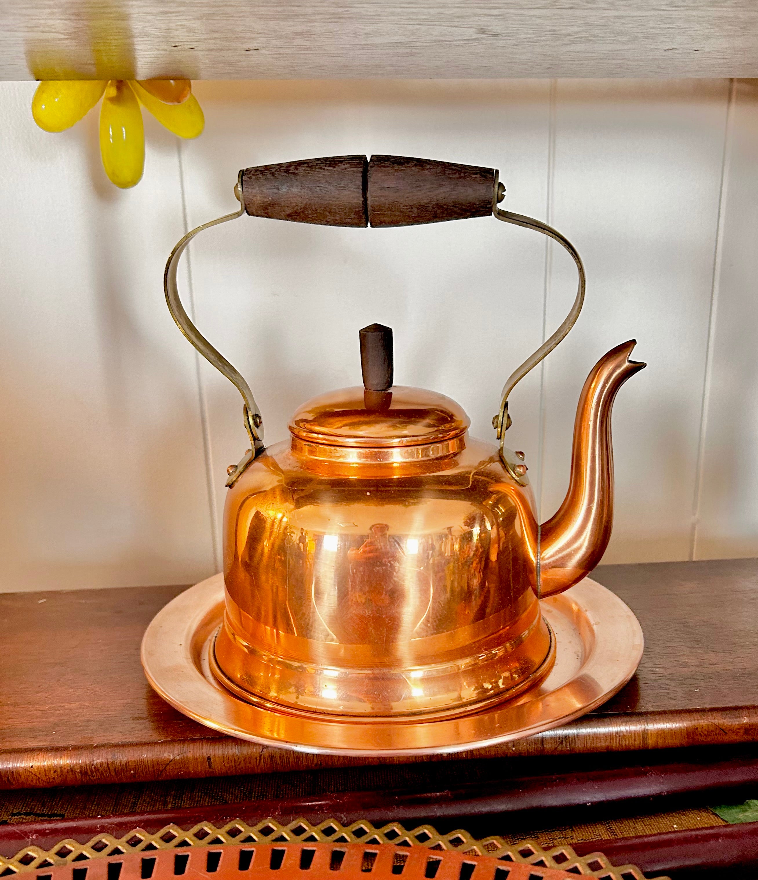Vintage Copral Portugal Copper Kettle