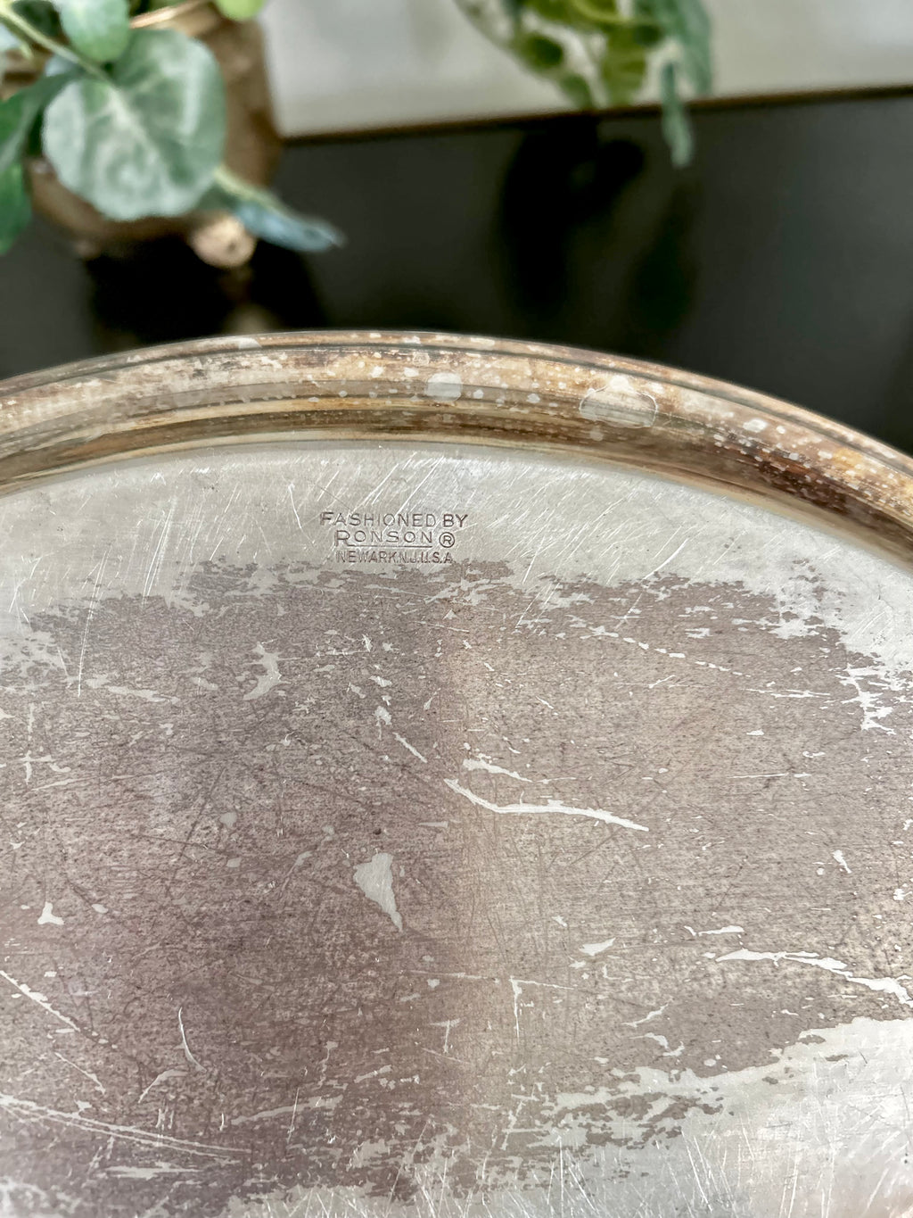 Vintage Silver plate Ronson 11 inch Tray