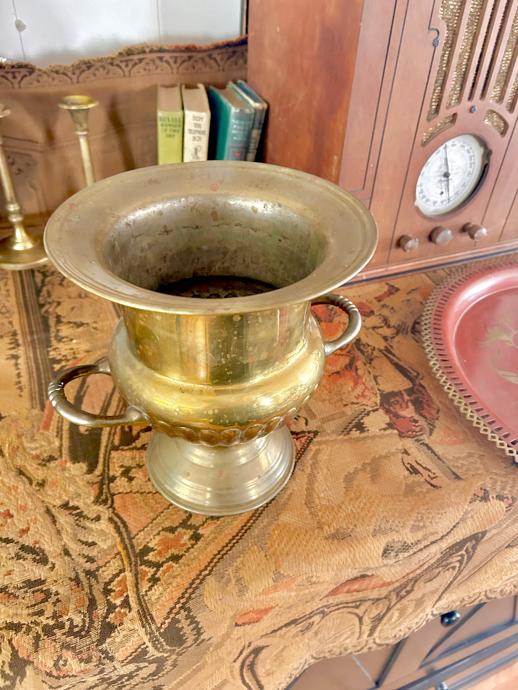 Vintage Brass Champagne Bucket