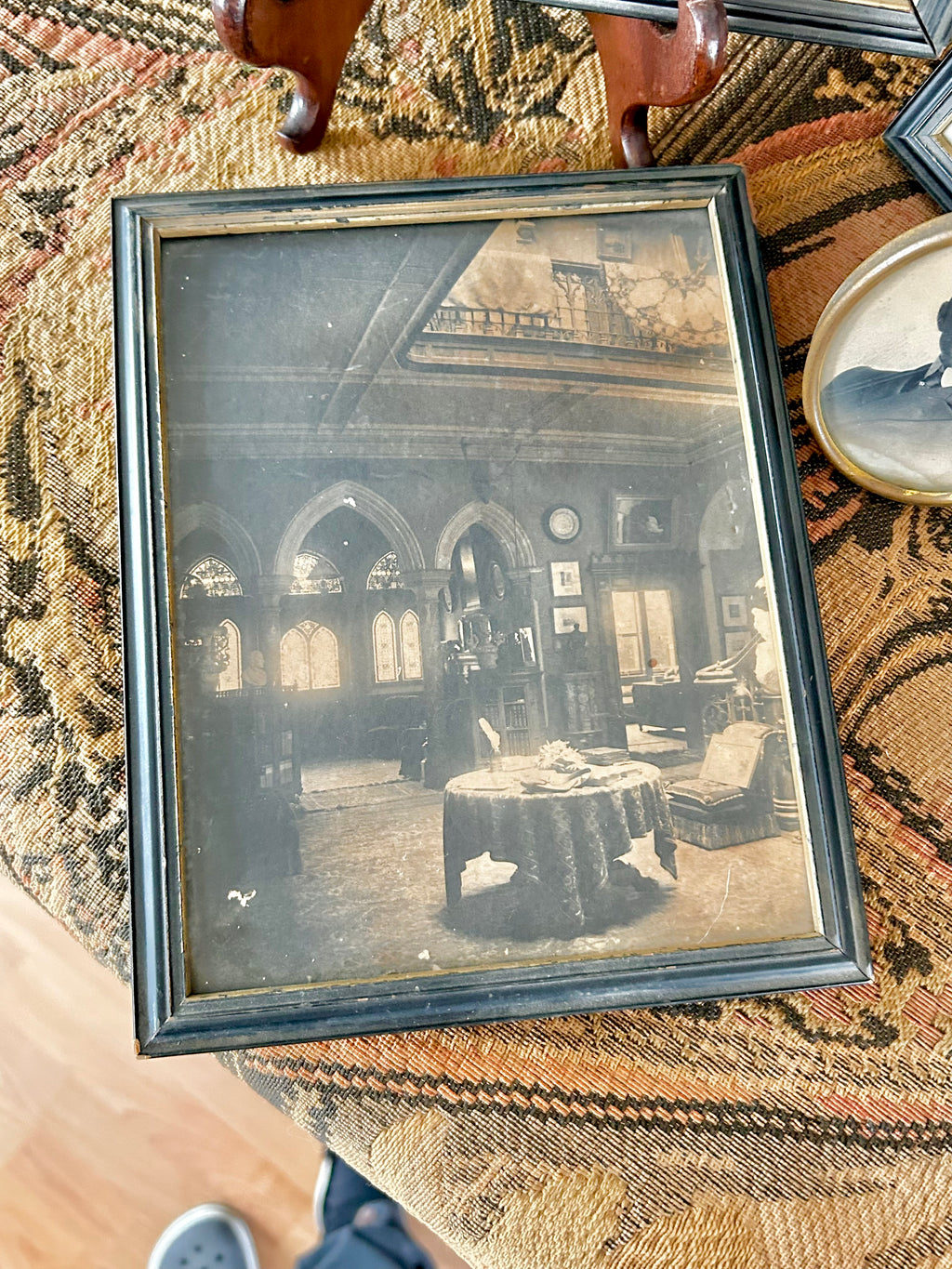 Antique Framed Sepia Photograph