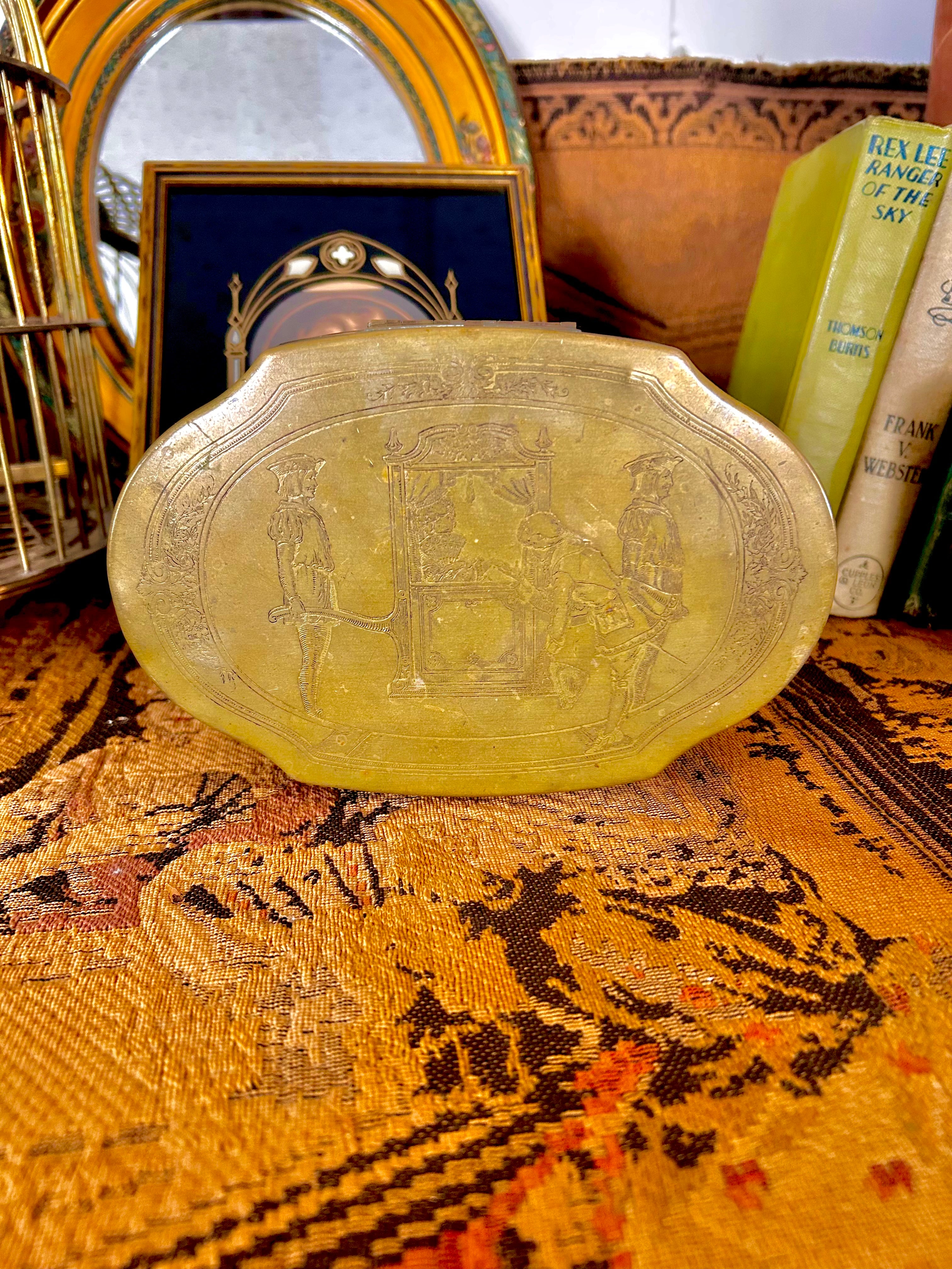 Vintage Shrafft's Boston Hinged Tin
