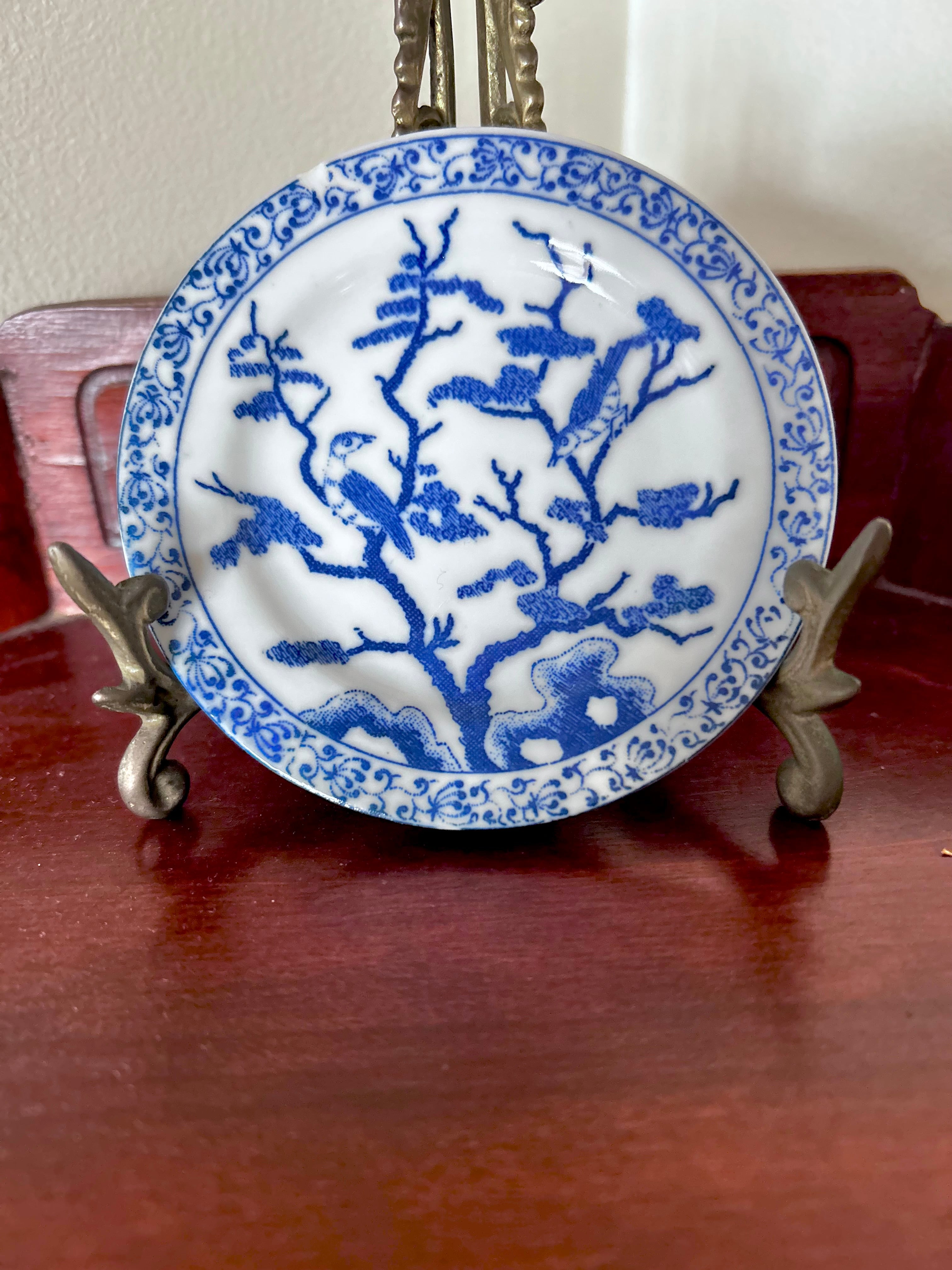 Tiny 4-inch Vintage Japanese Porcelain Plates