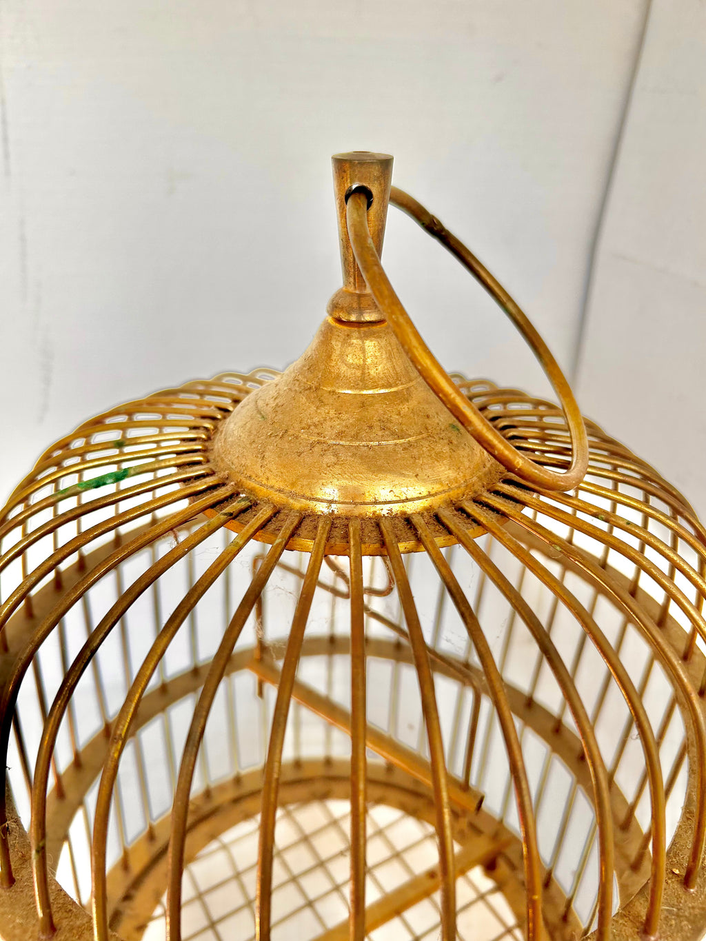 Vintage Solid Brass Bird Cage