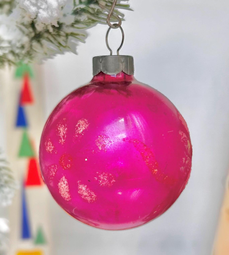 Vintage Mercury Glass Christmas Ornaments - Tree Ornaments of various designs and colors - Sold individually