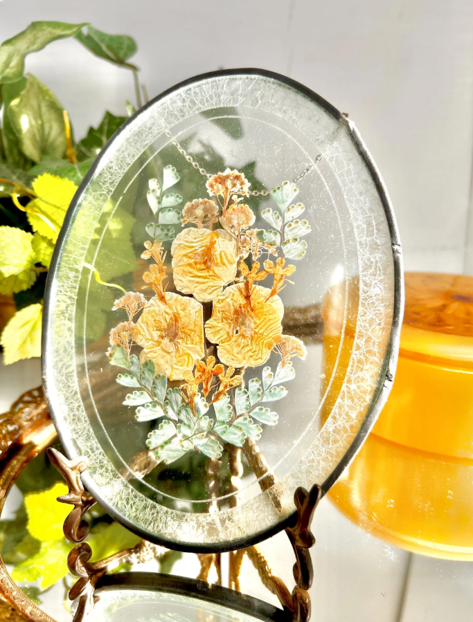 Vintage Pressed Flower Decor - Choose from Framed Art, Resin Containers