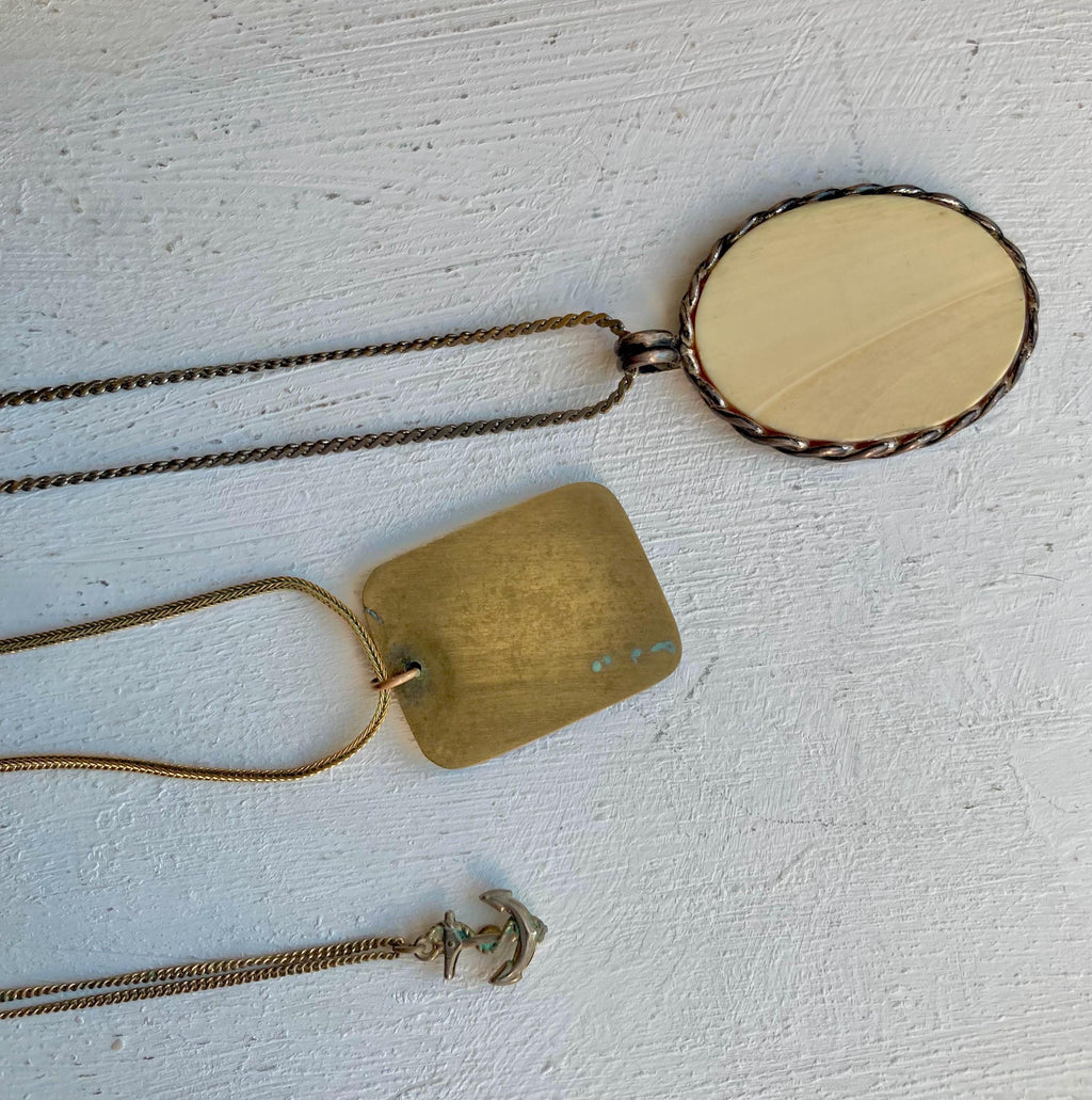 Vintage Nautical Themed Pendant Necklaces: Choose from three