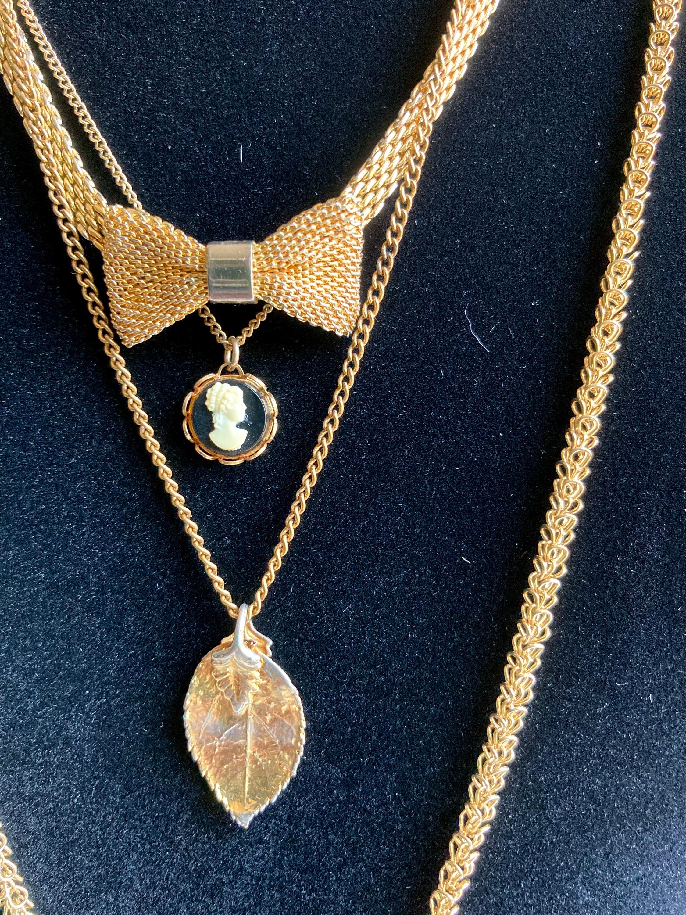 Vintage Pendant and Chain Necklaces - Choose from Four