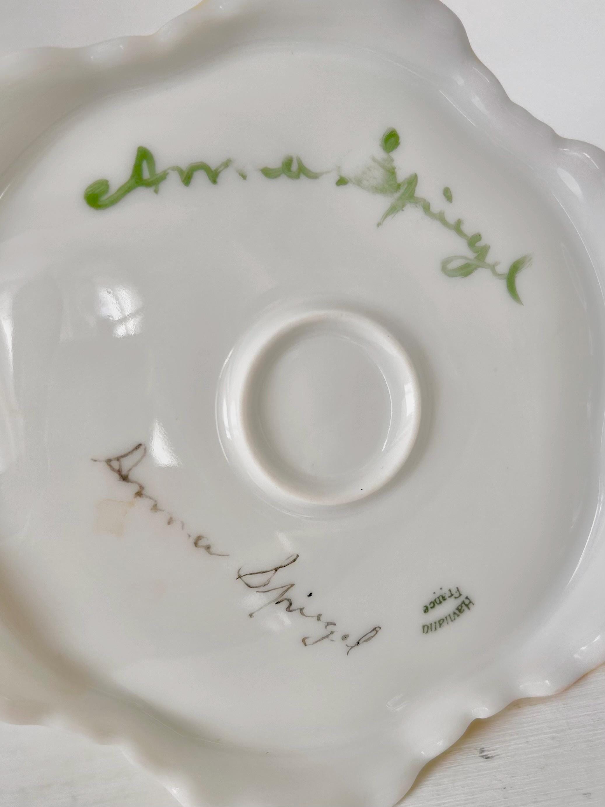 Vintage Haviland Limoges Porcelain Chocolate Pot with Roses