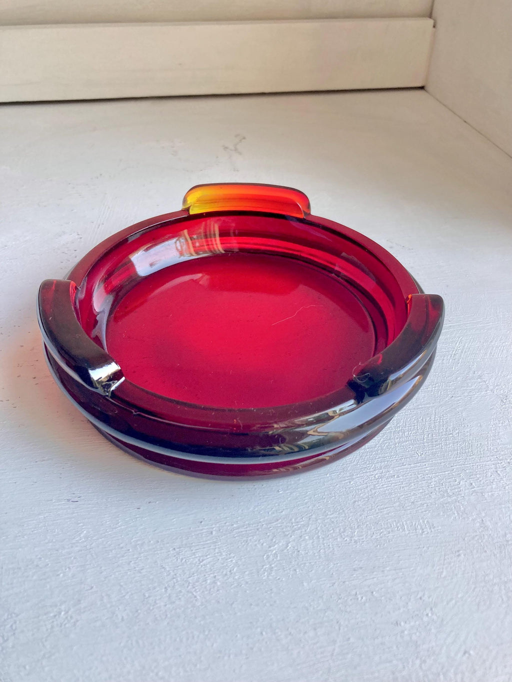 Vintage Red Amberina Glassware - CHOOSE from Fenton, Cadmium UV Glow, Bowls and Dishes