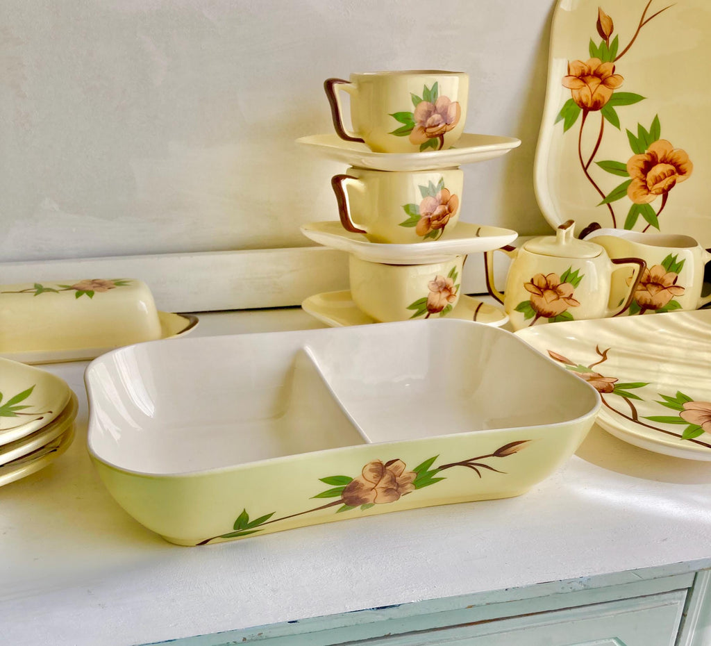 Vintage Weil Ware Yellow Rose Ceramic Dining Pieces - Mid-Century Chinaware CHOICE
