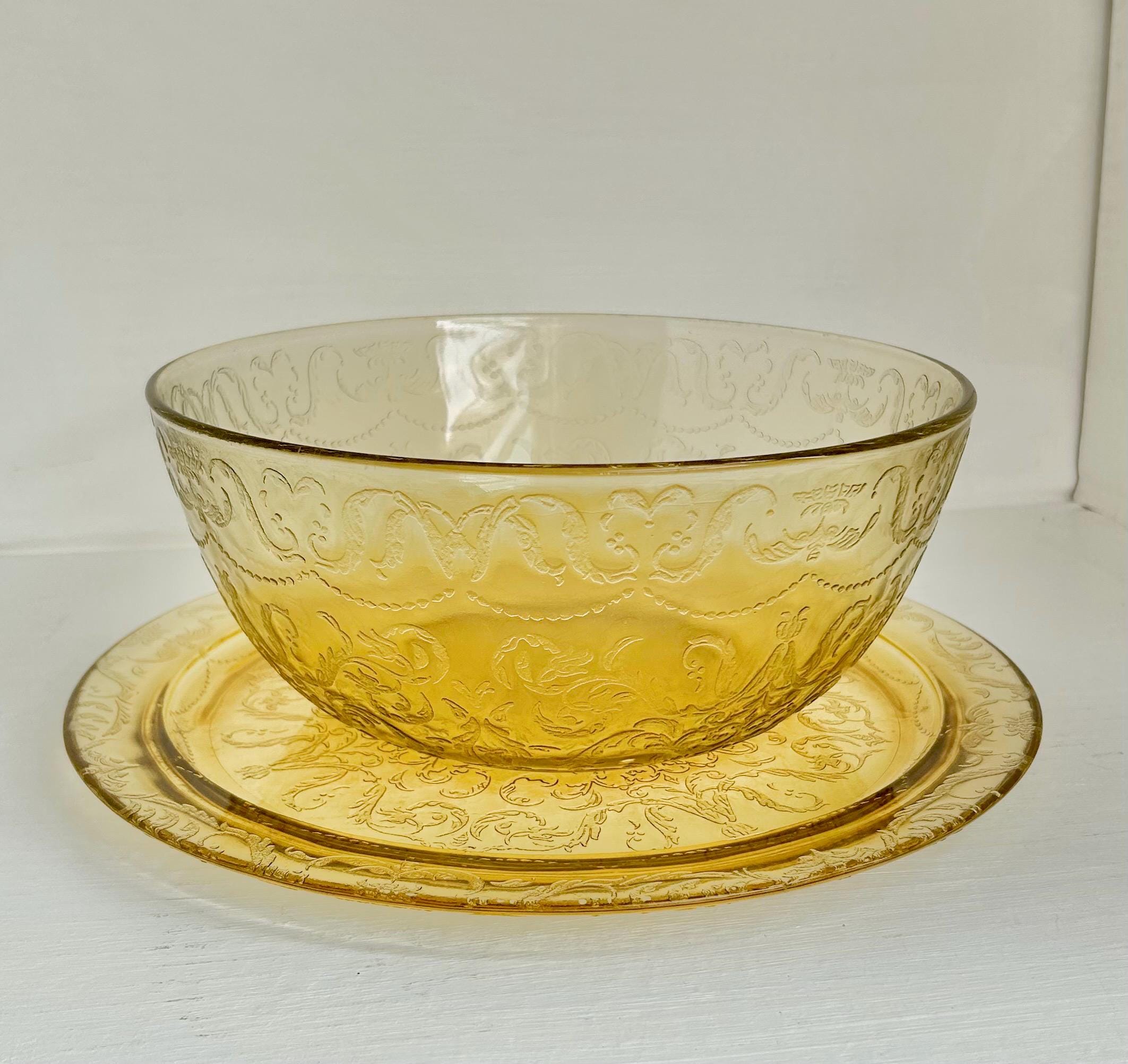 Vintage Madrid Pattern Yellow Depression Glass – Federal Glass, Various Pieces