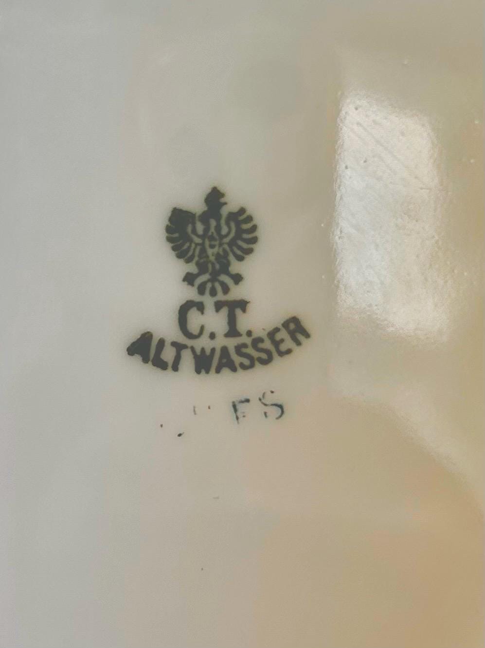 Vintage Handpainted C.T. Altwasser Porcelain Plates Set of 3