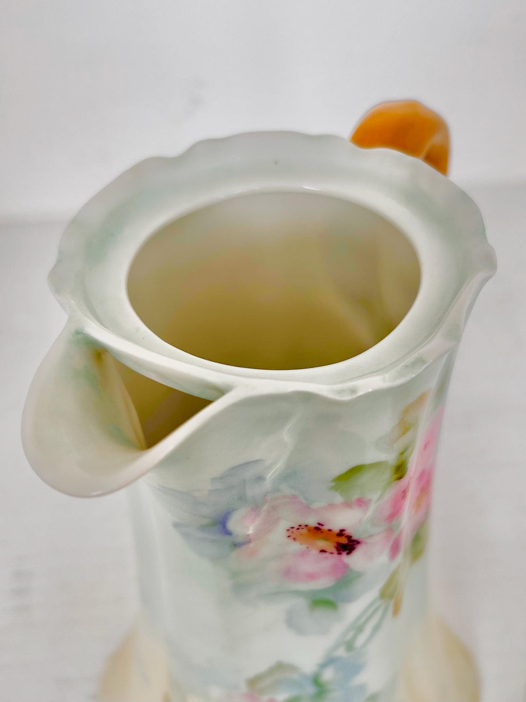 Vintage Haviland Limoges Porcelain Chocolate Pot with Roses