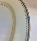 Vintage TK Thun Bohemia Empire Platter – Navy Blue and Gold Trim