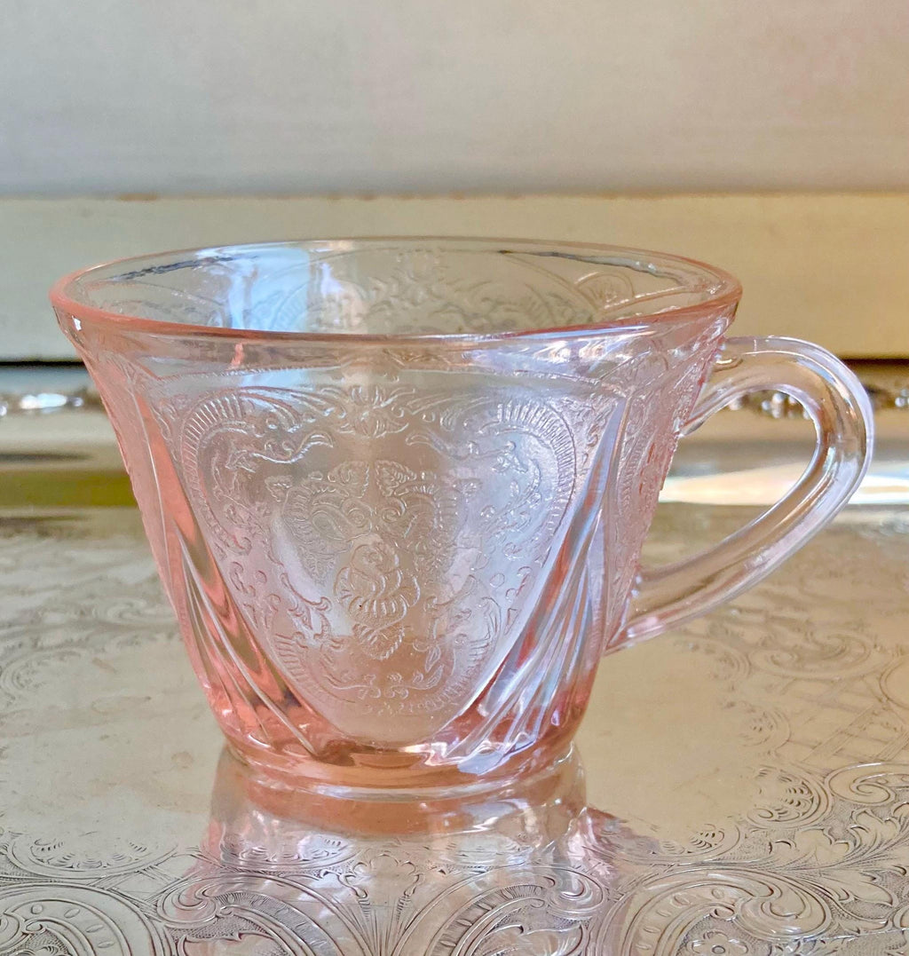 Vintage Amber Glass: Choose from Gilt Octagon Plate or Frosted Flower Compote