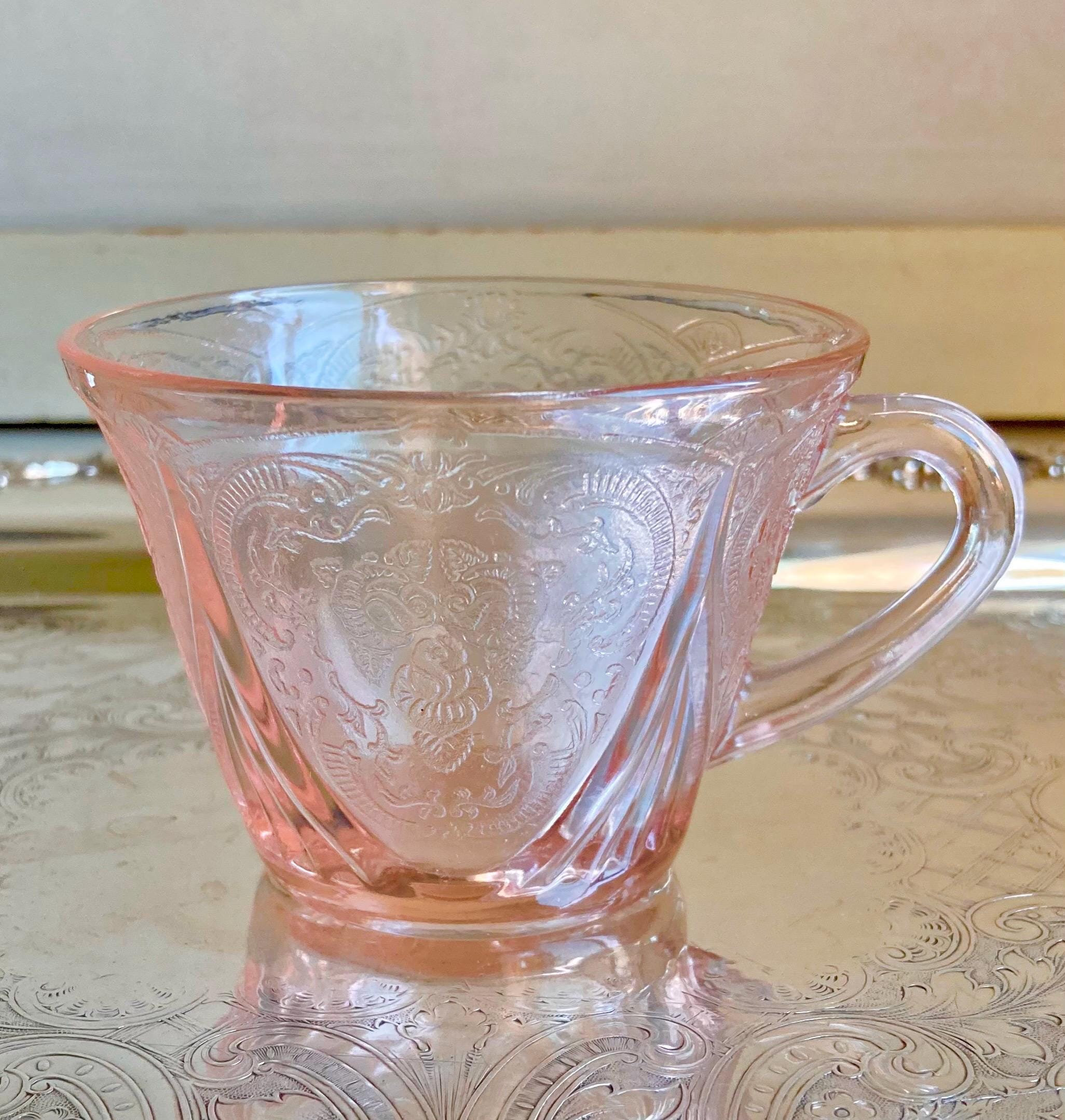 Vintage Amber Glass: Choose from Gilt Octagon Plate or Frosted Flower Compote