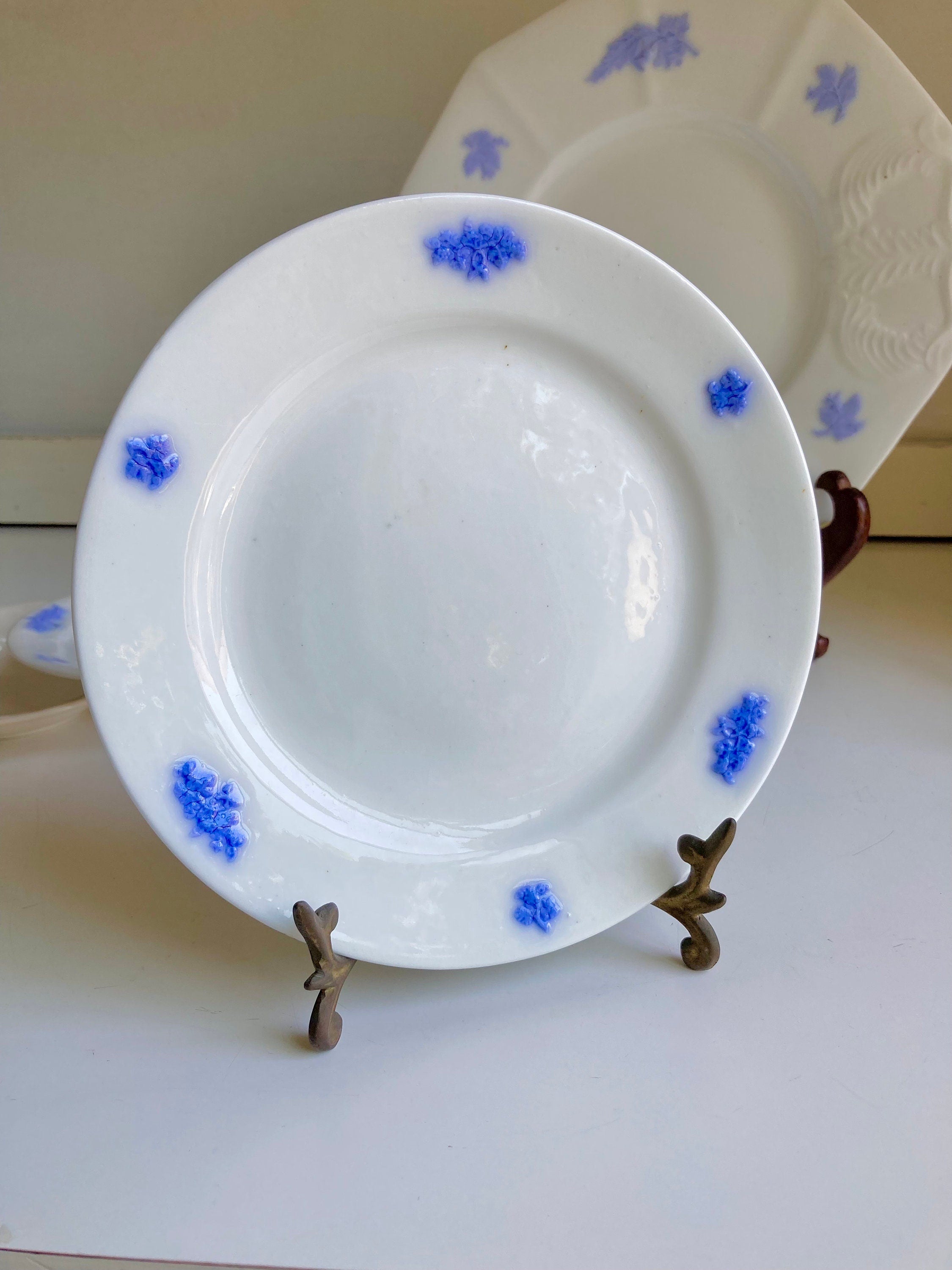 Antique Adderly Chelsea Pattern Fine China-Periwinkle Blue and White-Choose from various options